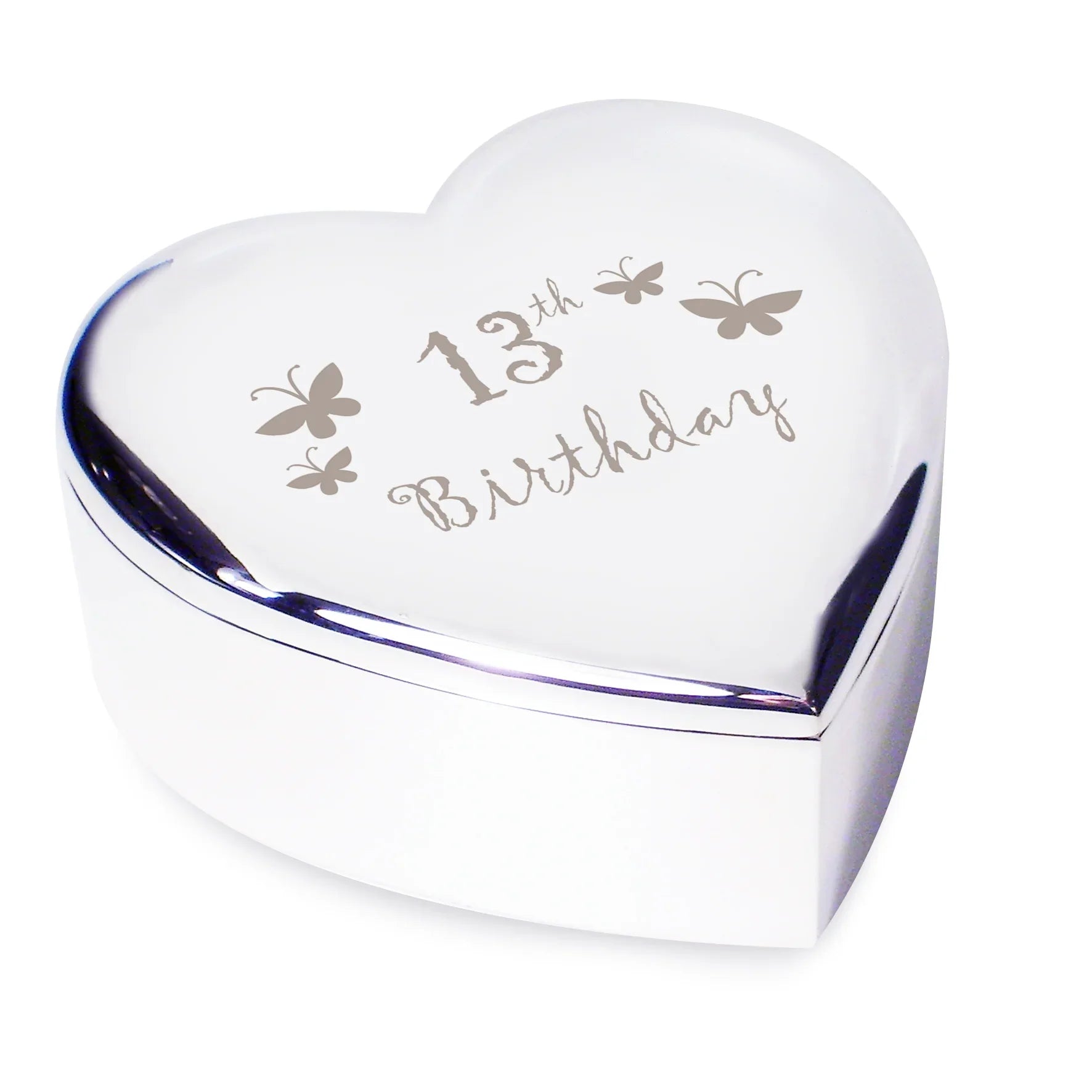 Trinket, Jewellery & Keepsake Boxes 13th Butterflies Heart Trinket Box