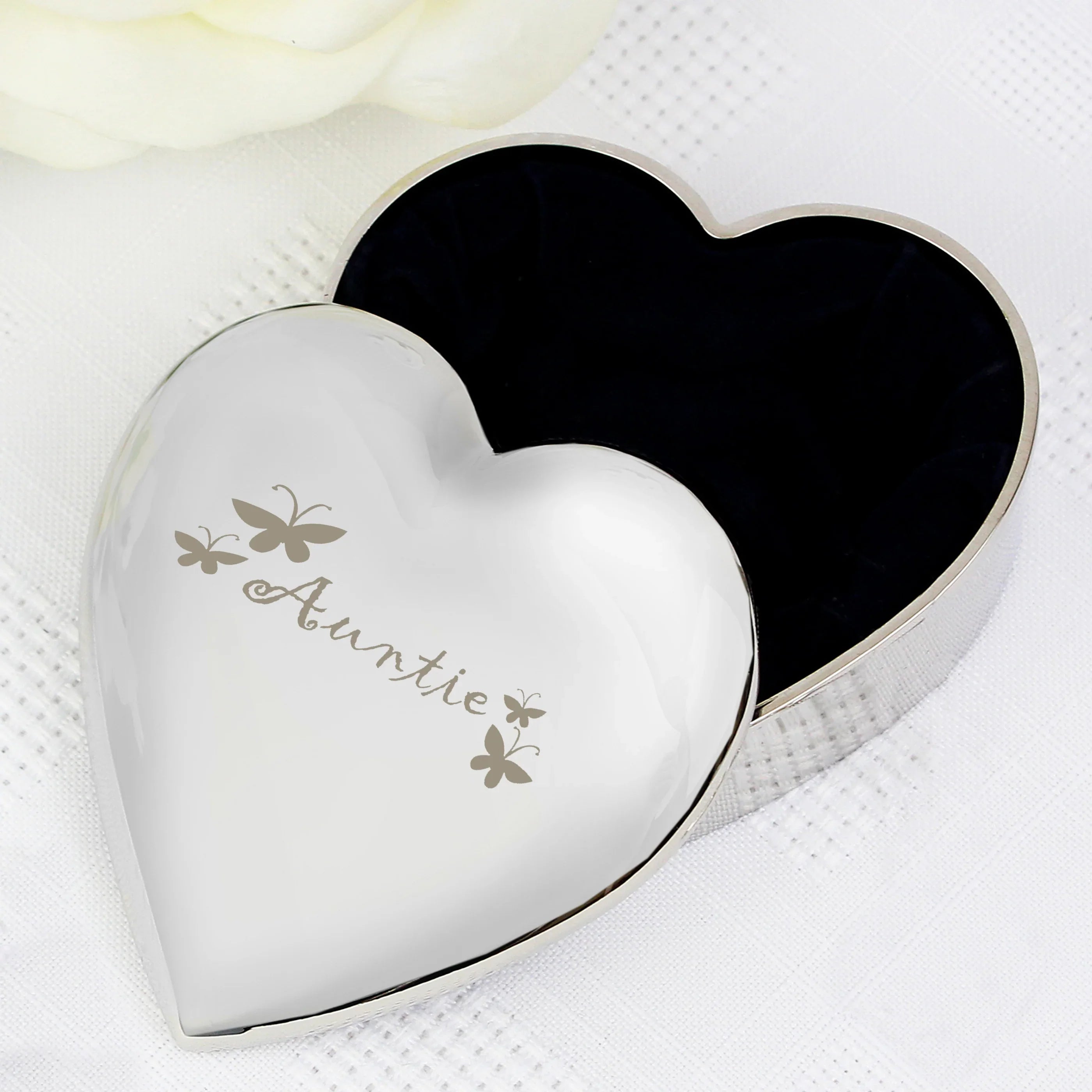 Trinket, Jewellery & Keepsake Boxes Auntie Heart Trinket Box