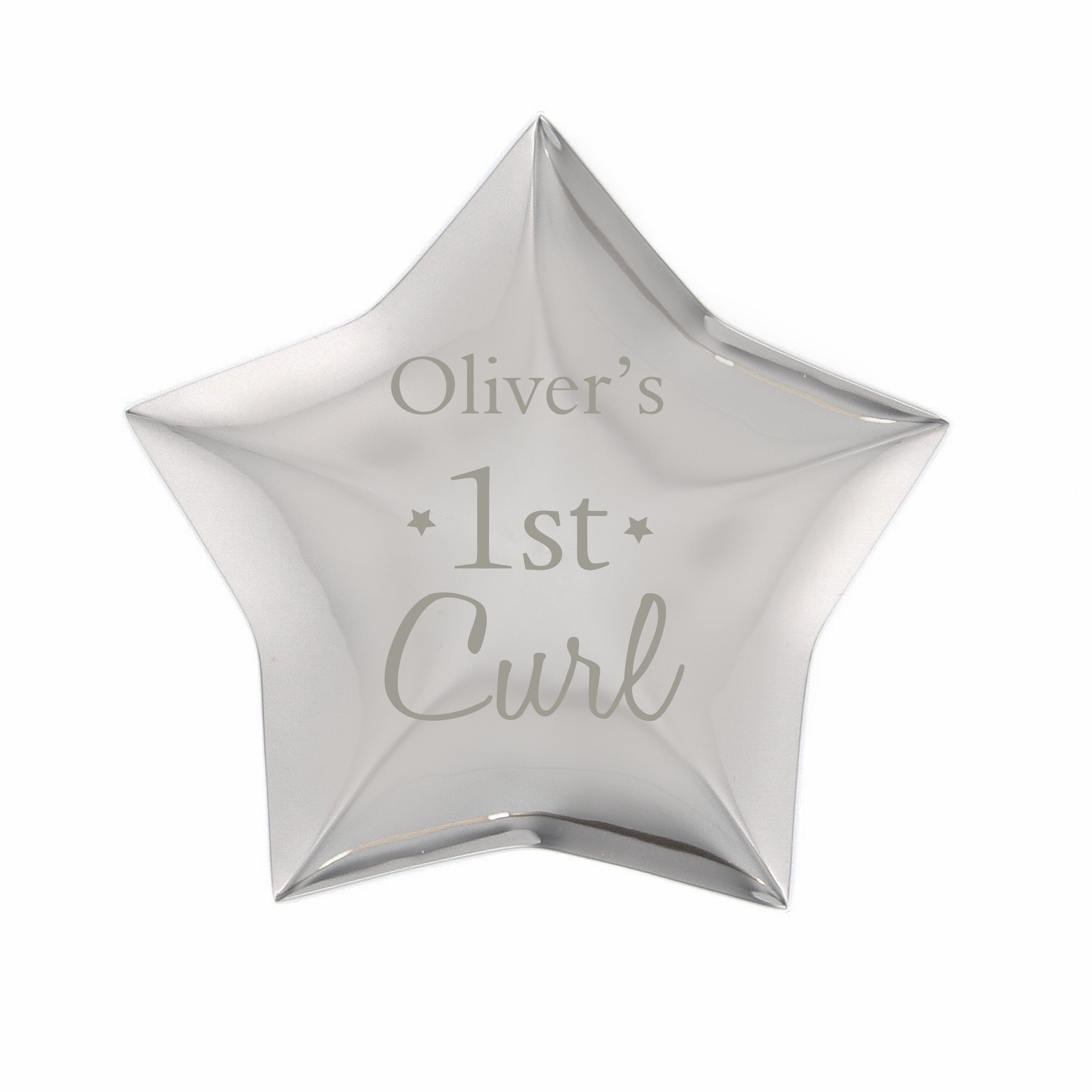 Trinket, Jewellery & Keepsake Boxes Personalised 1st Curl Star Trinket Box