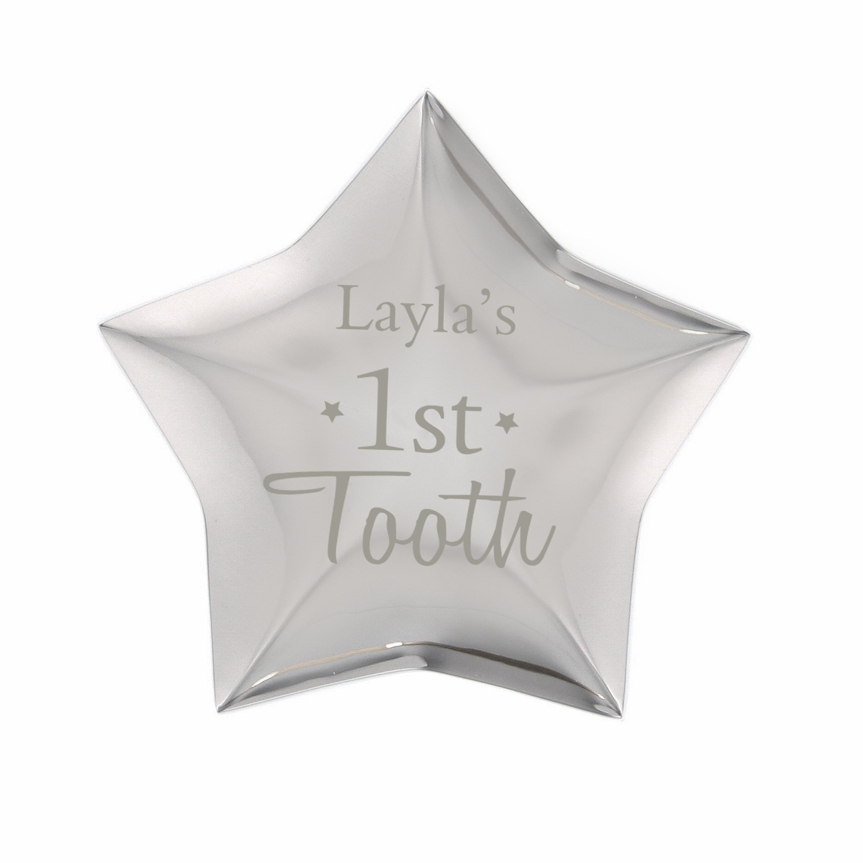 Trinket, Jewellery & Keepsake Boxes Personalised 1st Tooth Star Trinket Box
