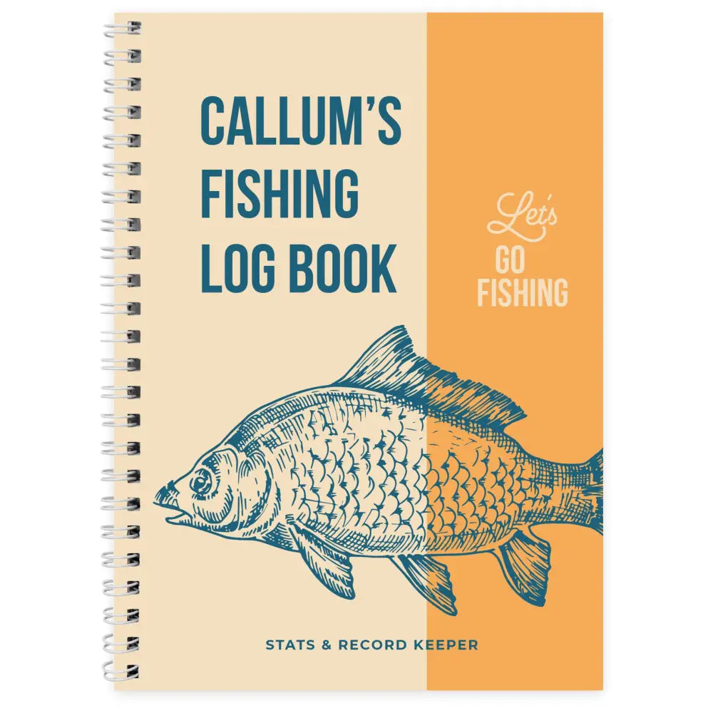Books Personalised A5 Fishing Log Book