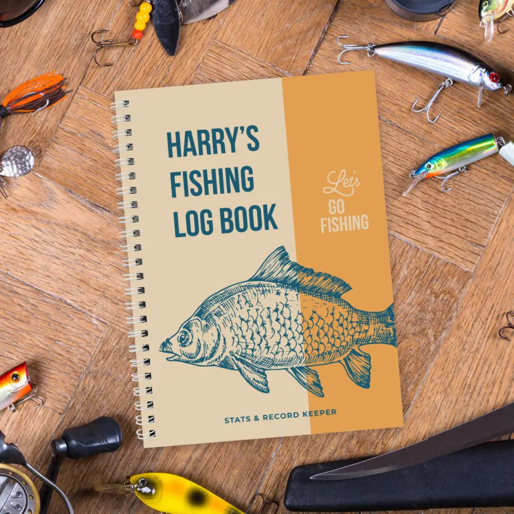 Books Personalised A5 Fishing Log Book