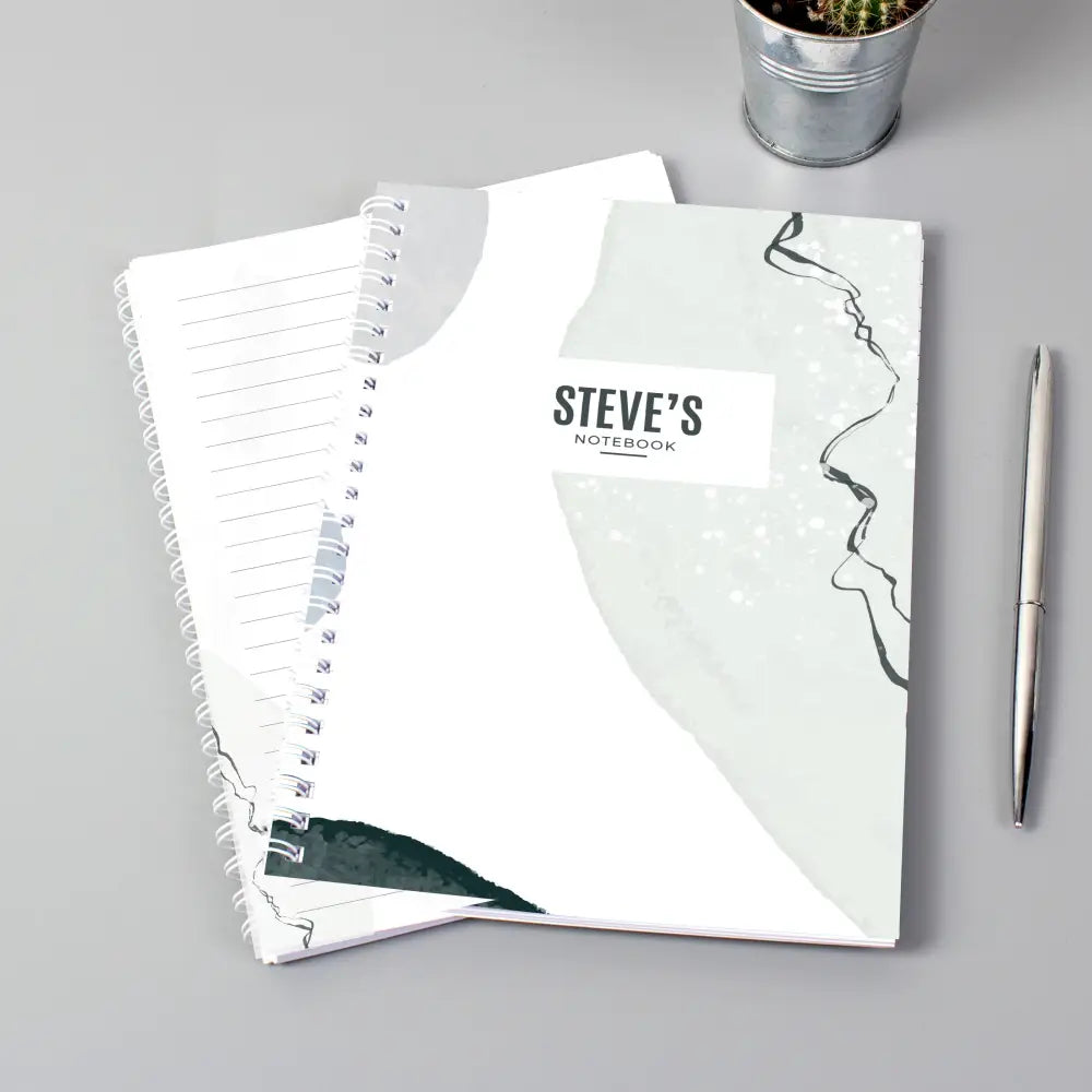 Stationery & Pens Personalised Abstract A5 Notebook