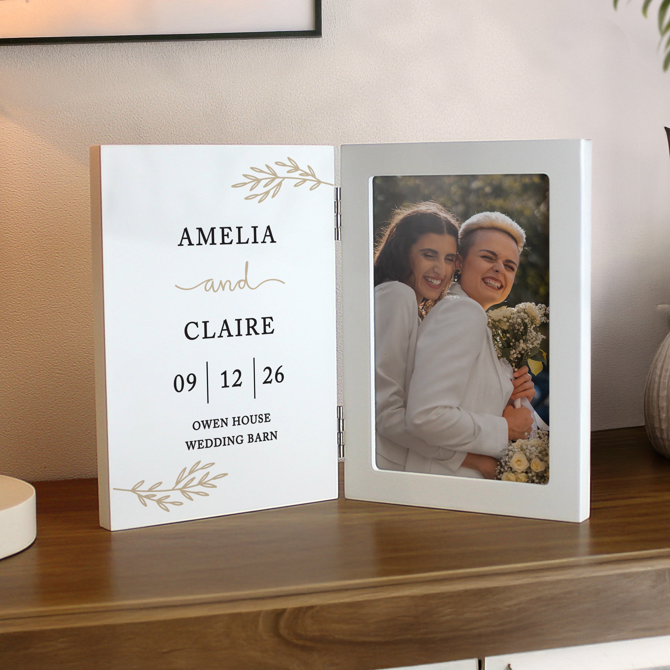 Photo Frames, Albums and Guestbooks Personalised Anniversary Wooden Hinged 6x4 Photo Frame