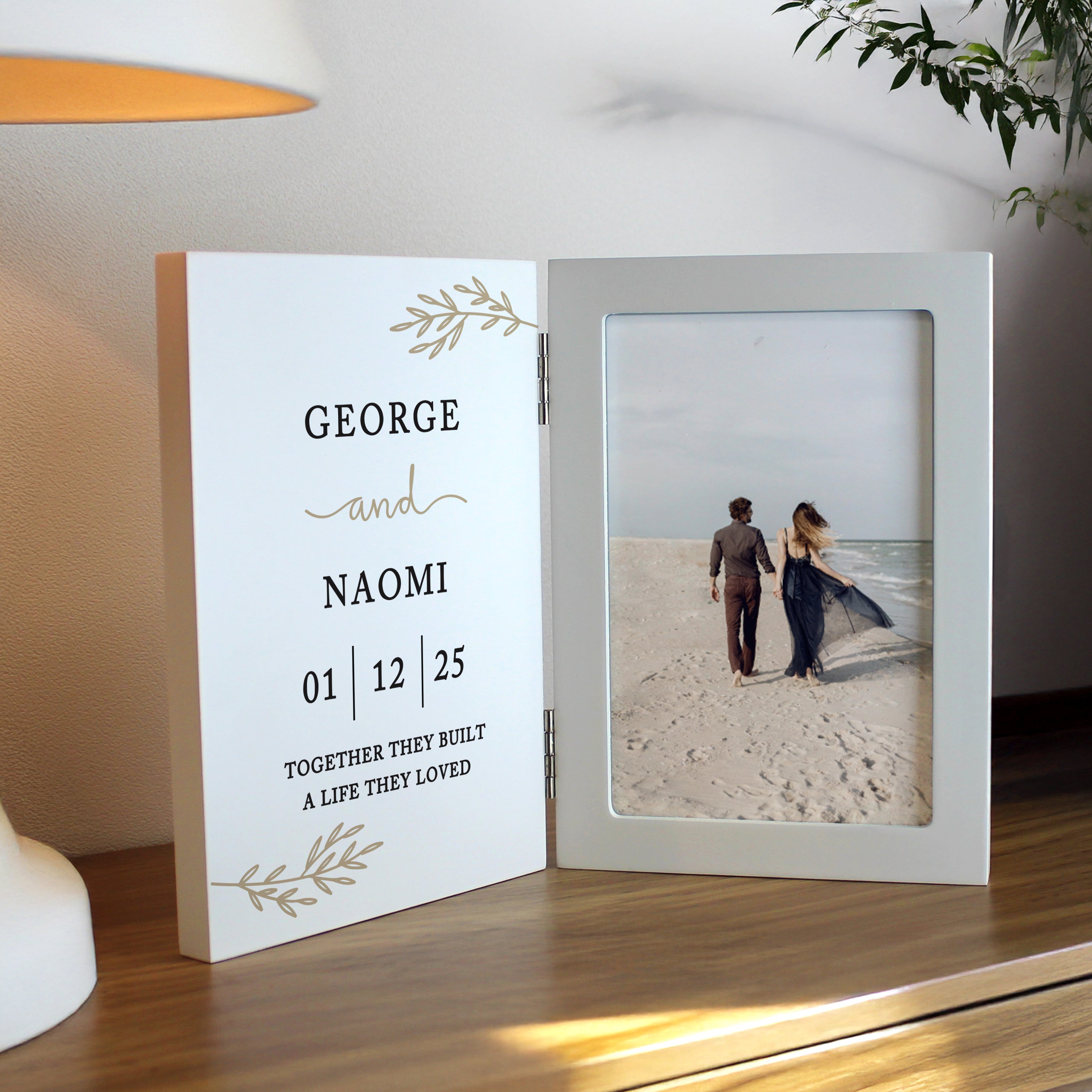 Photo Frames, Albums and Guestbooks Personalised Anniversary Wooden Hinged 6x4 Photo Frame