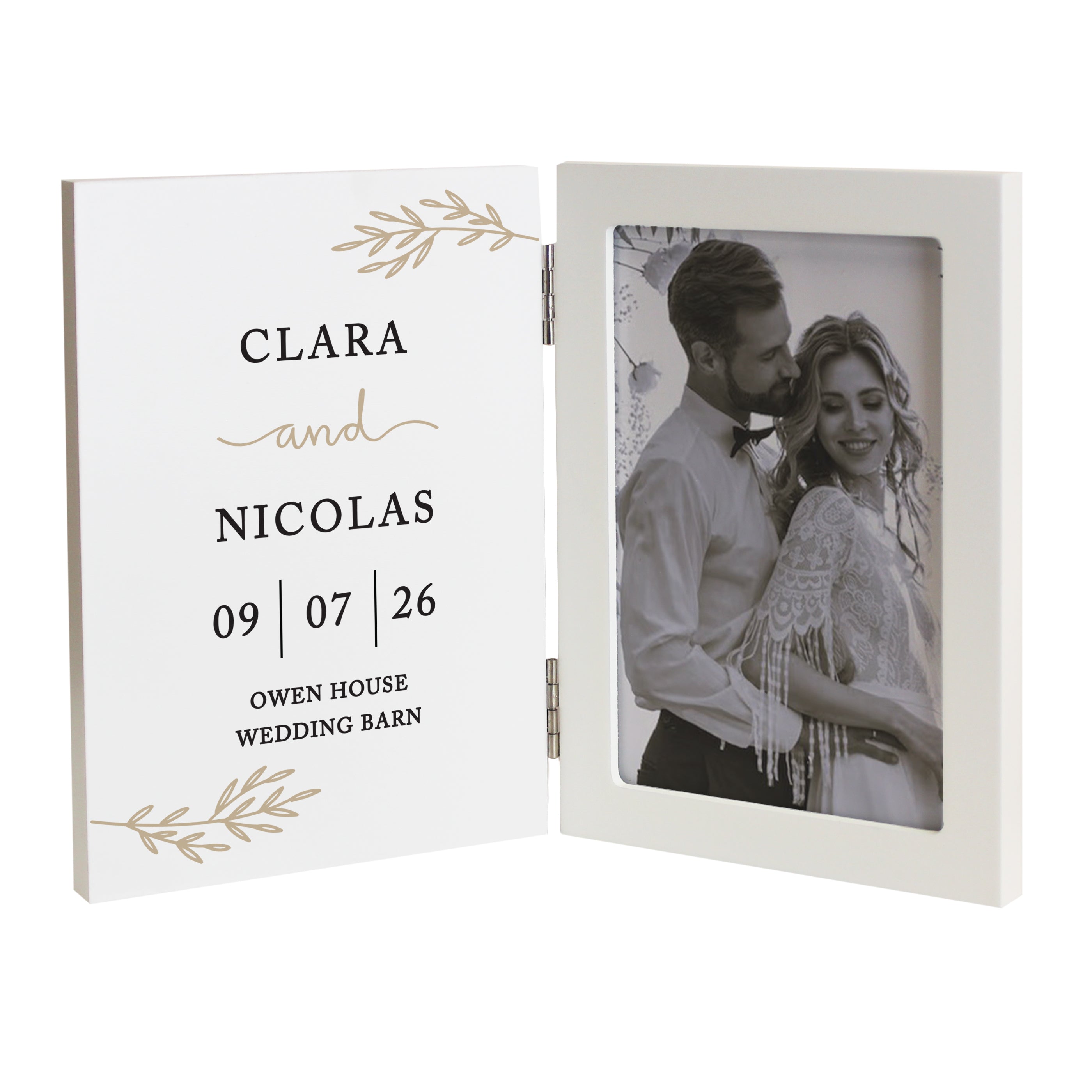 Photo Frames, Albums and Guestbooks Personalised Anniversary Wooden Hinged 6x4 Photo Frame
