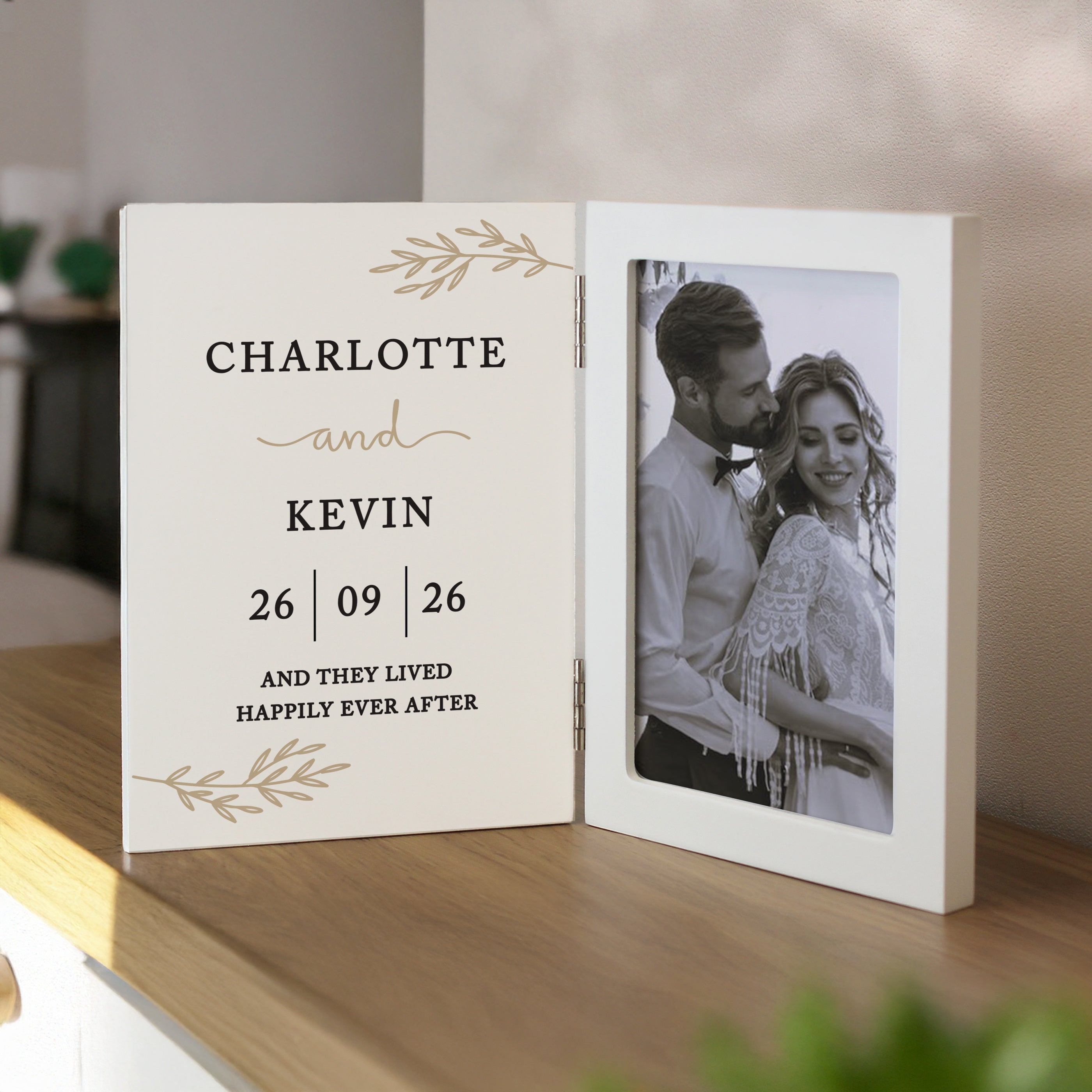 Photo Frames, Albums and Guestbooks Personalised Anniversary Wooden Hinged 6x4 Photo Frame