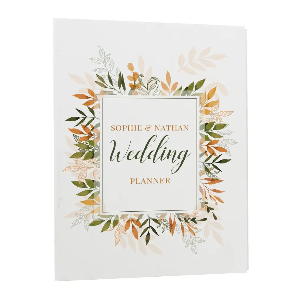 Stationery & Pens Personalised Autumnal Wedding Planner