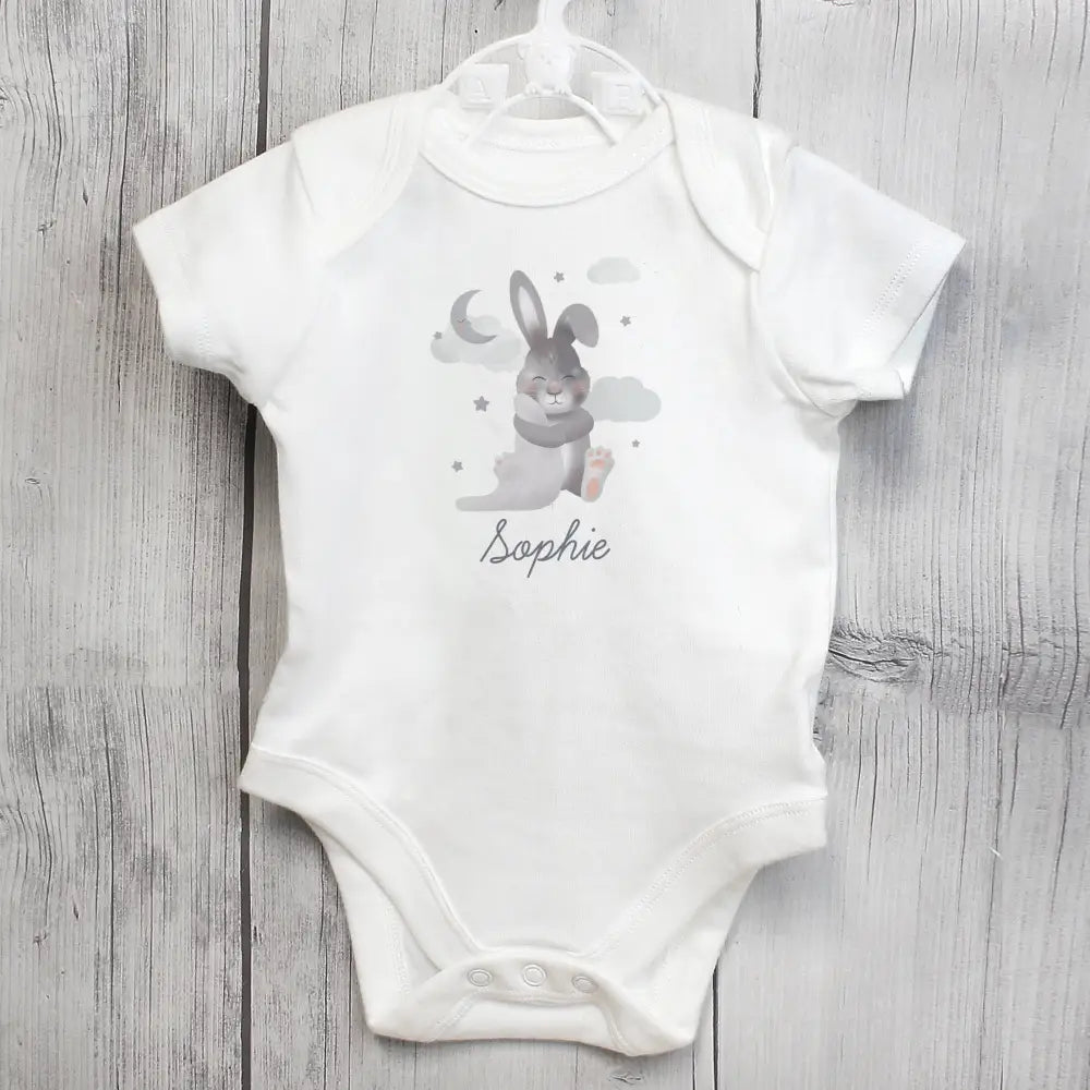 Clothing Personalised Baby Bunny 0-3 Months Baby Vest