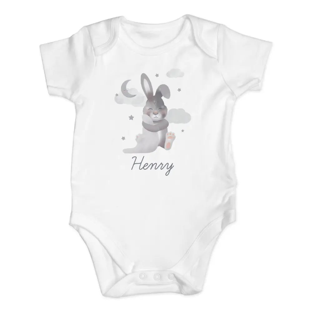 Clothing Personalised Baby Bunny 0-3 Months Baby Vest