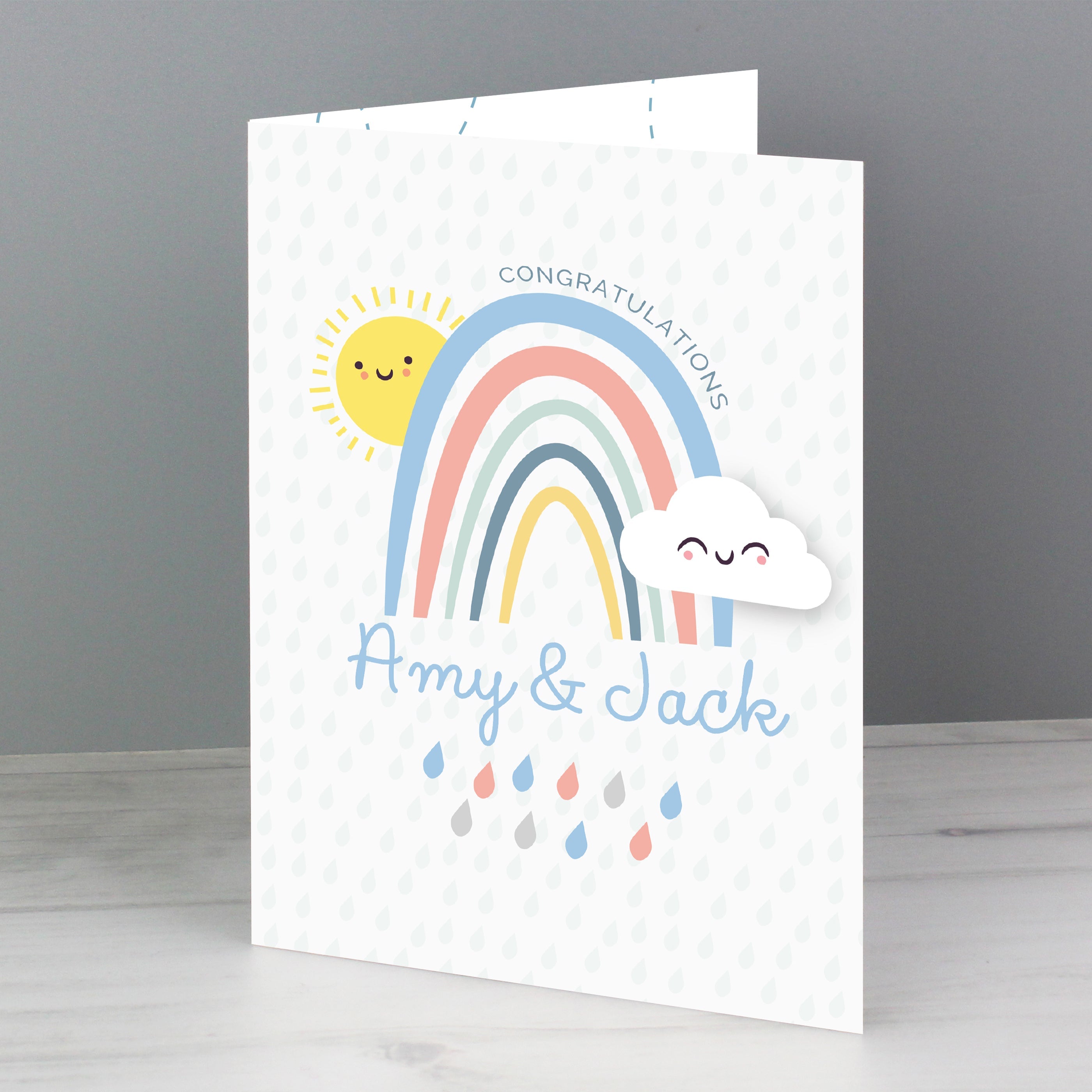Greetings Cards Personalised Baby Shower and New Baby Card