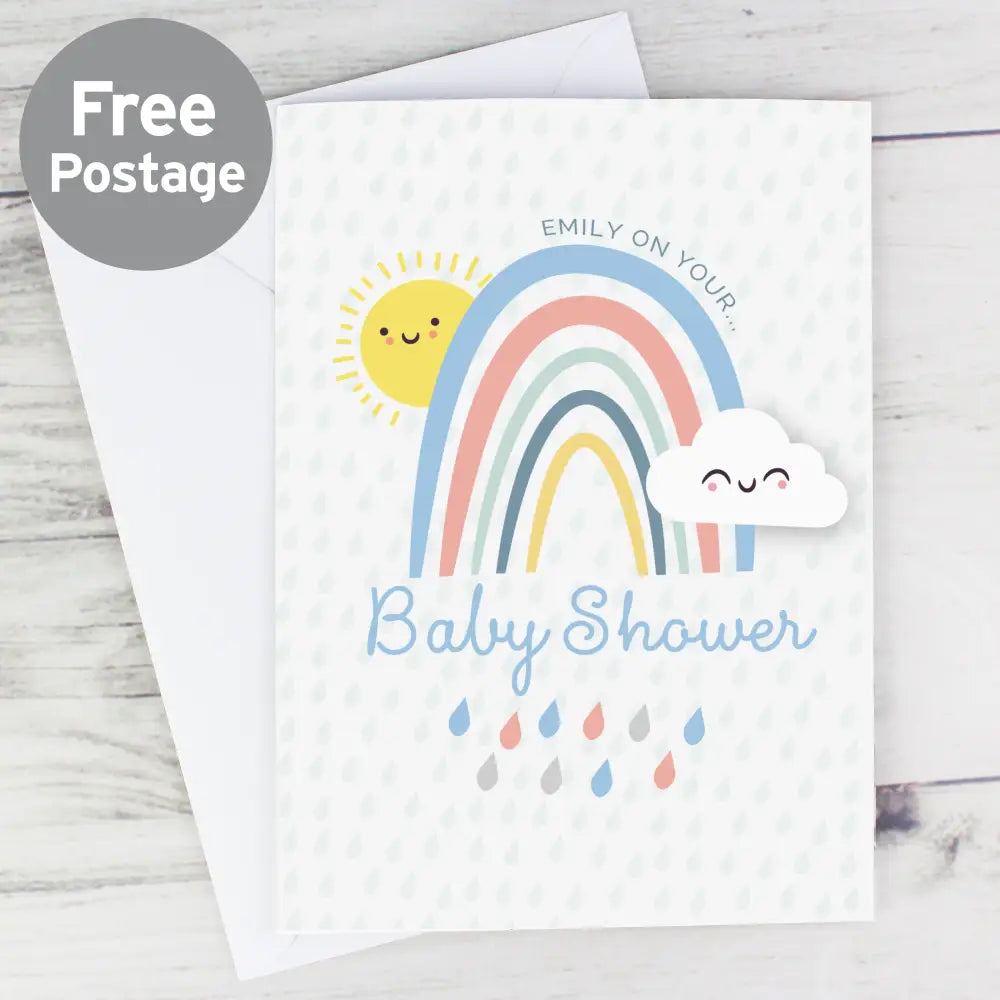 Greetings Cards Personalised Baby Shower and New Baby Card