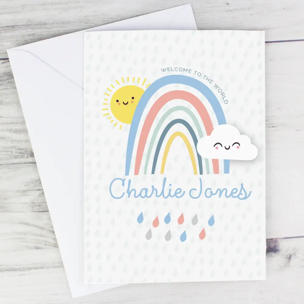 Greetings Cards Personalised Baby Shower and New Baby Card