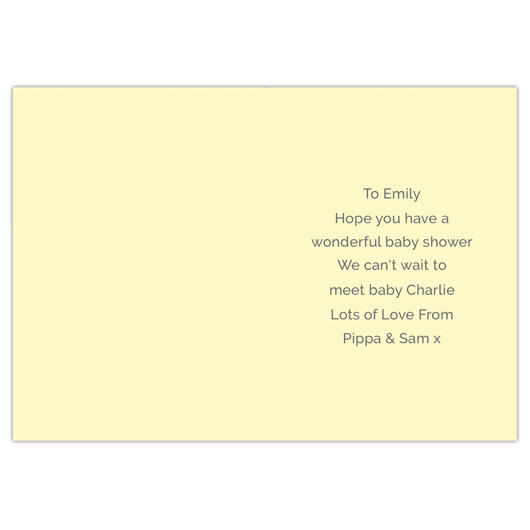 Greetings Cards Personalised Baby Shower and New Baby Card