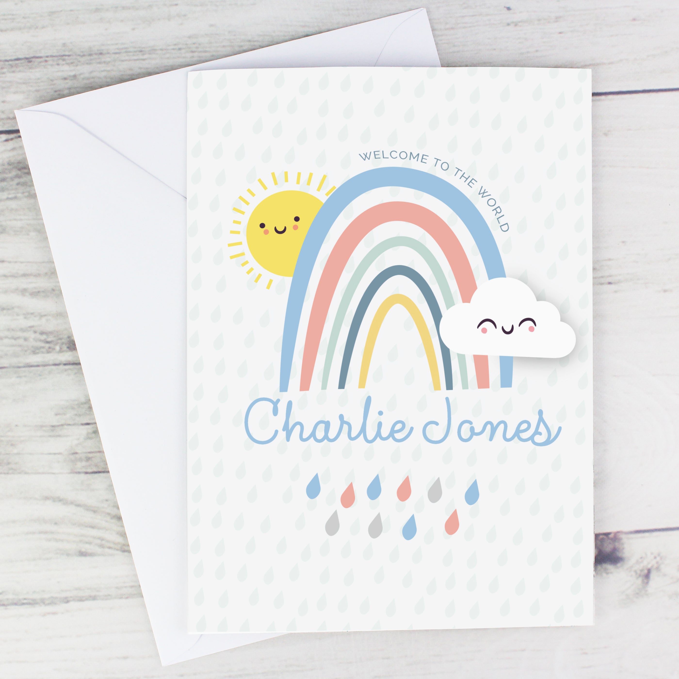 Greetings Cards Personalised Baby Shower and New Baby Card