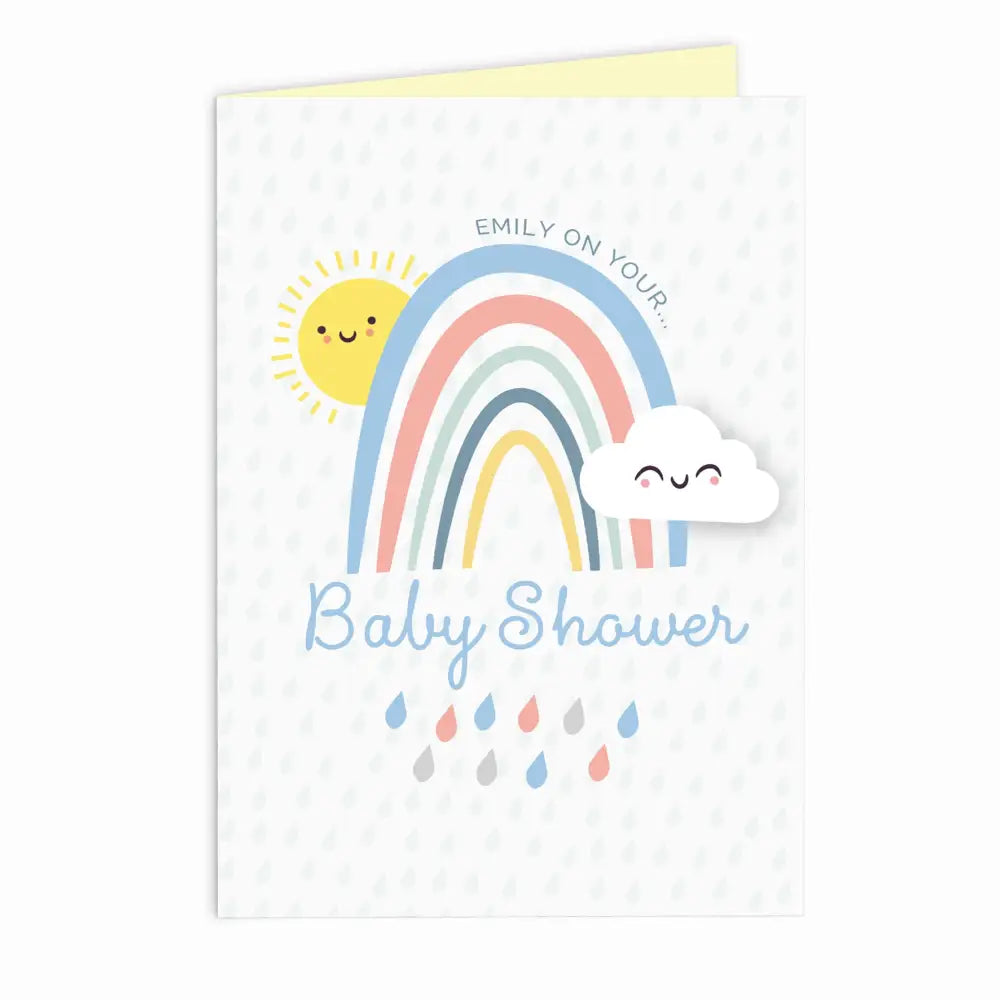 Greetings Cards Personalised Baby Shower and New Baby Card