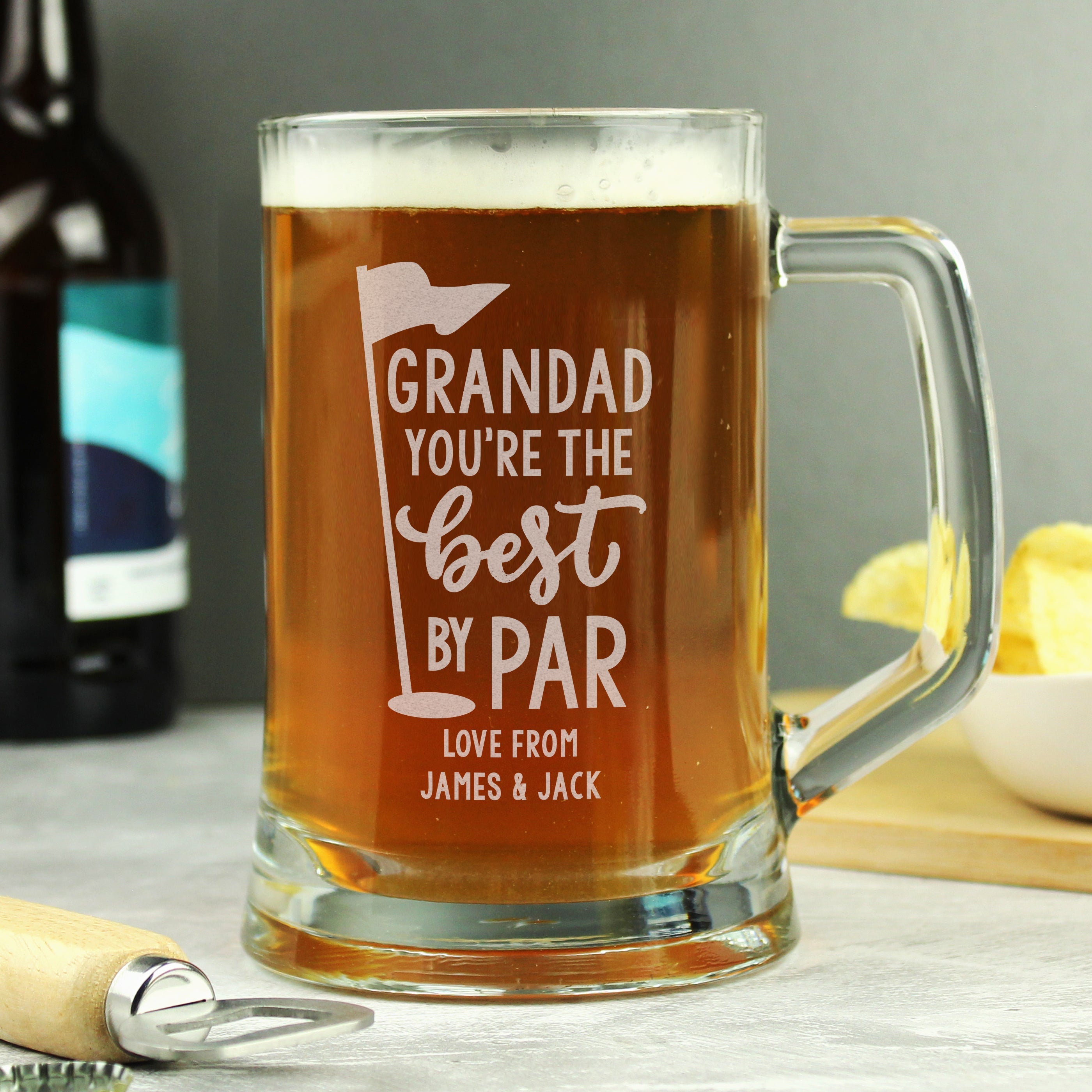 Glasses & Barware Personalised Best By Par Tankard