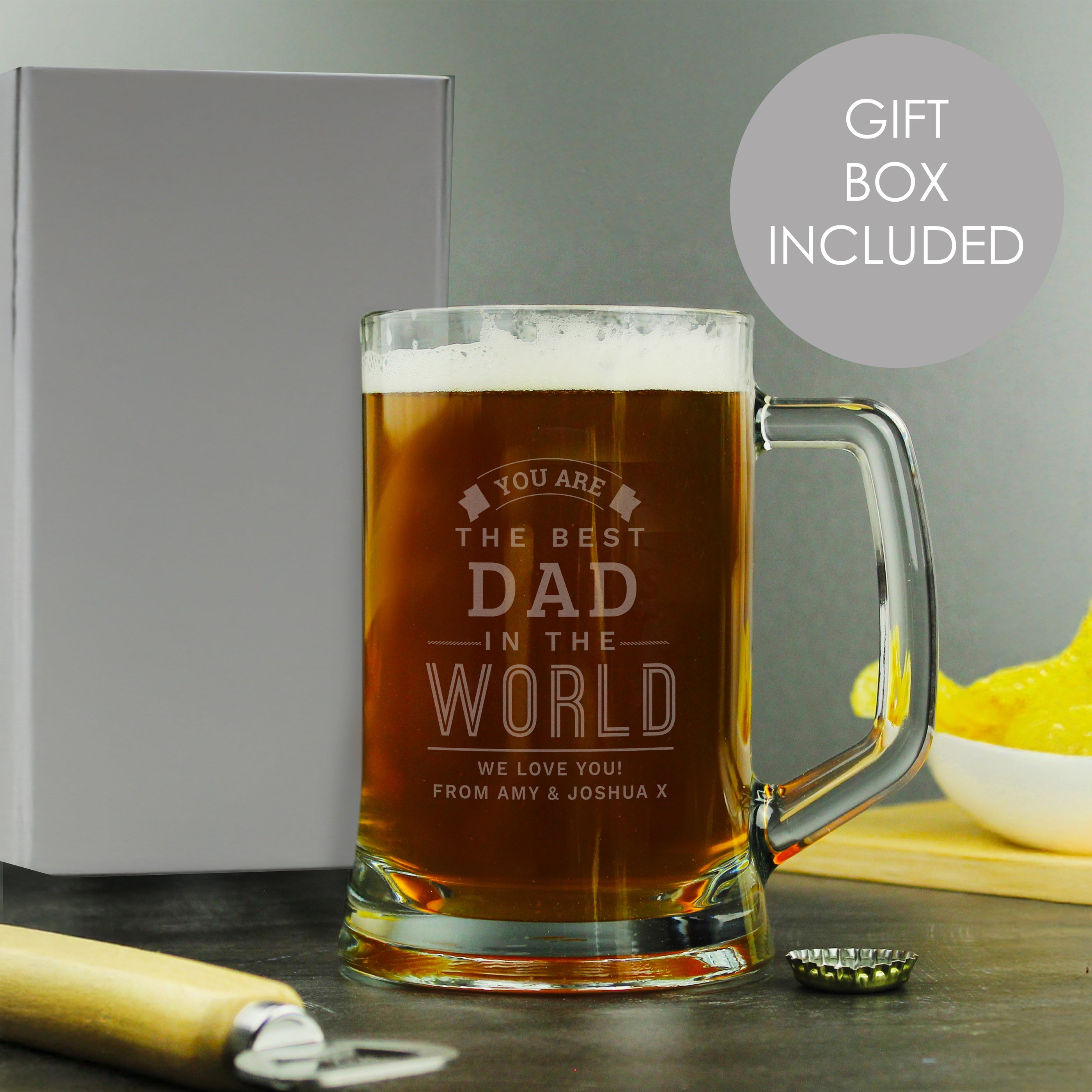 Glasses & Barware Personalised Best in The World Pint Stern Tankard