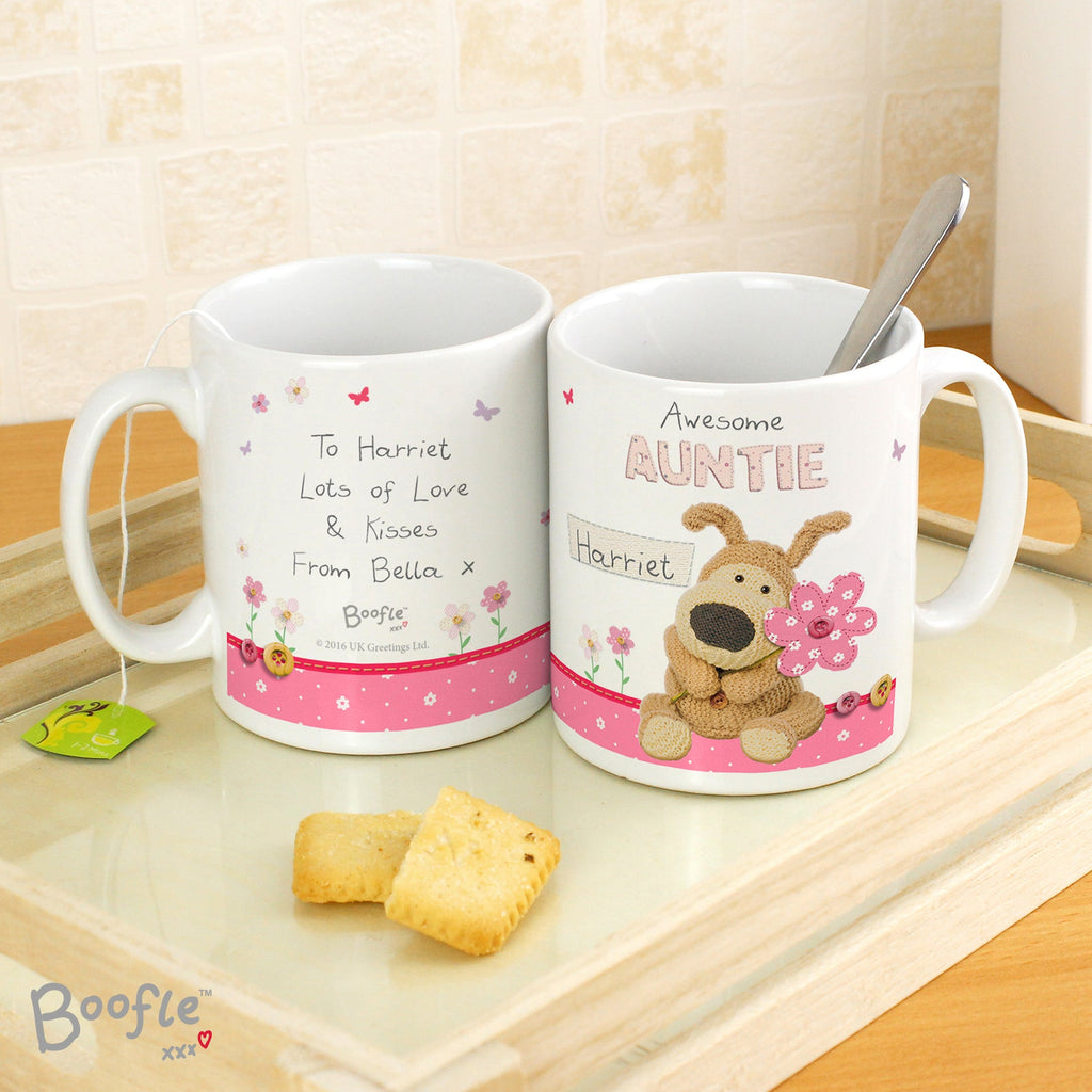 Mugs Personalised Boofle Flowers Mug