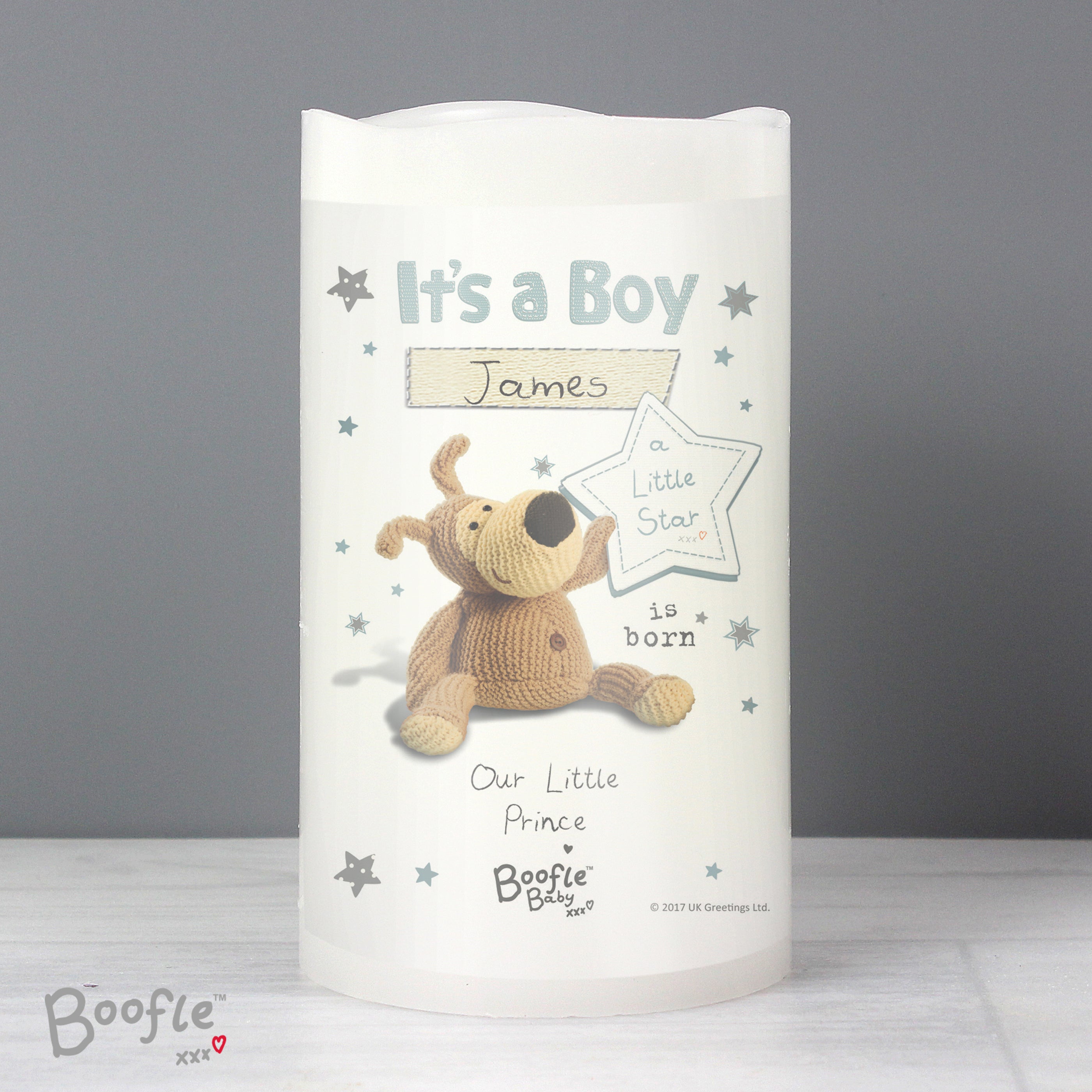 LED Lights, Candles & Decorations Personalised Boofle It's a Boy Nightlight LED Candle