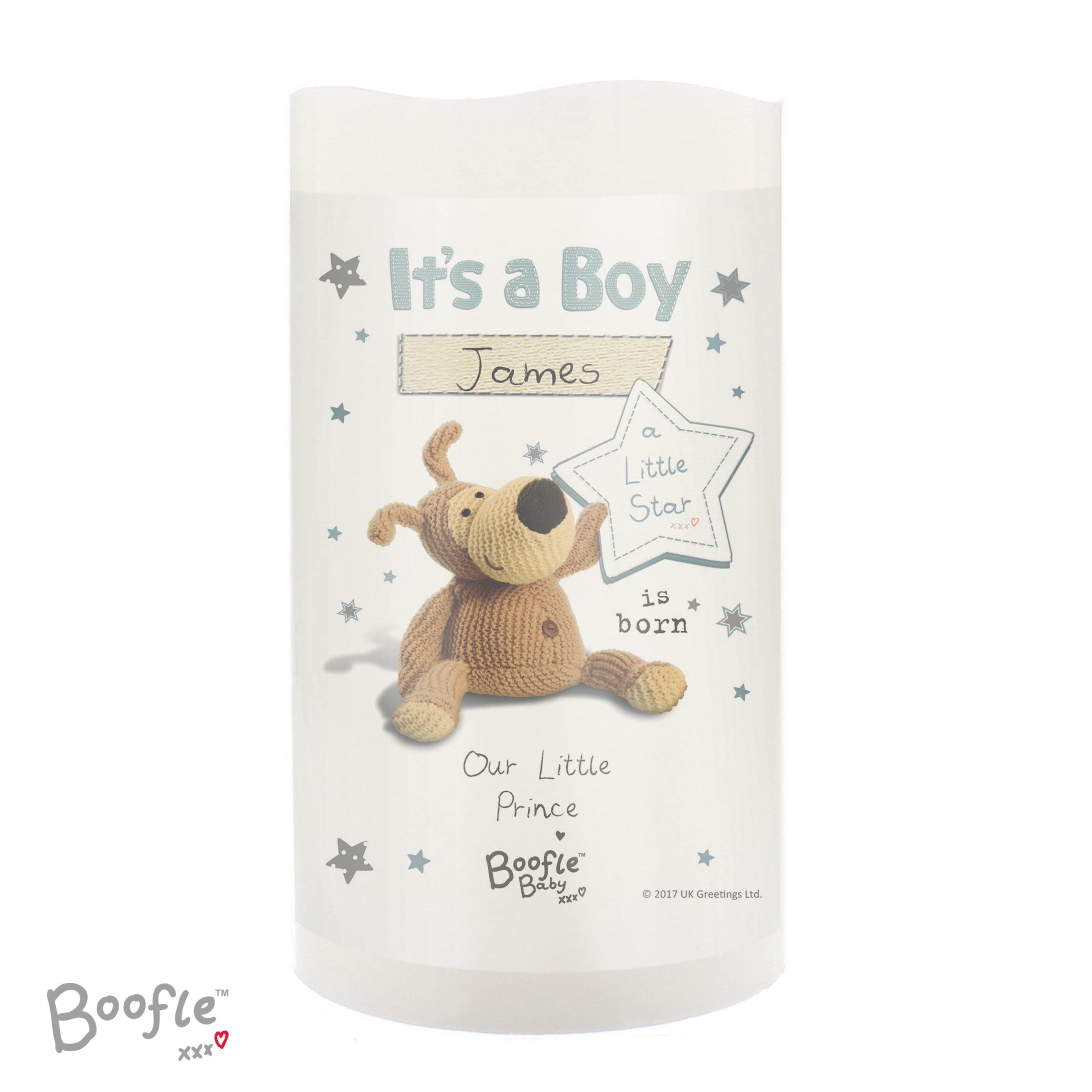 LED Lights, Candles & Decorations Personalised Boofle It's a Boy Nightlight LED Candle