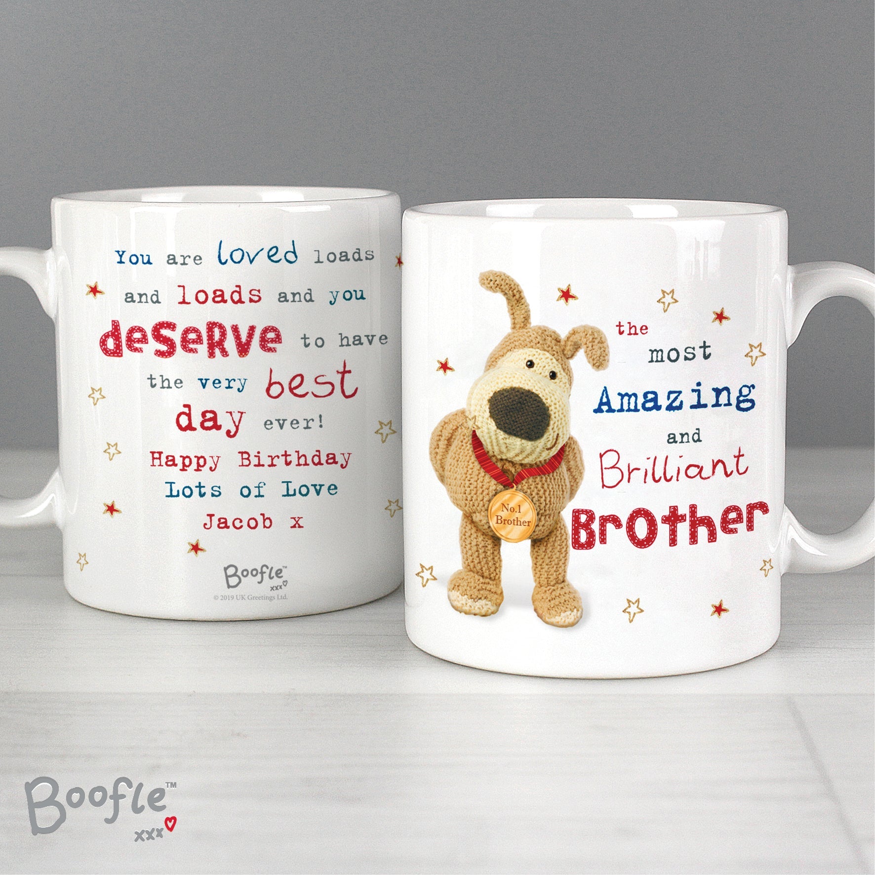 Licensed Products Personalised Boofle Medal Mug