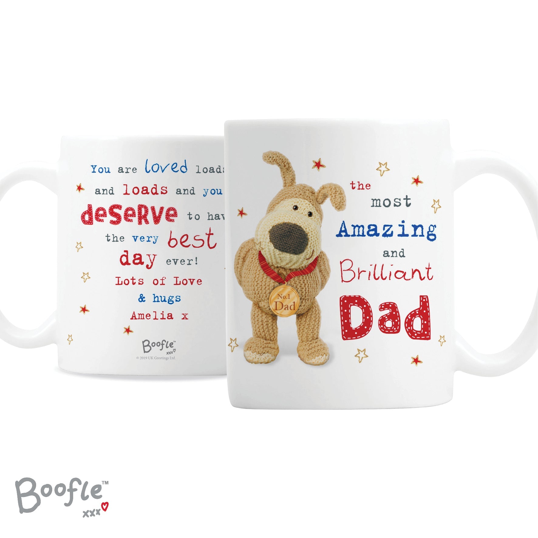 Licensed Products Personalised Boofle Medal Mug