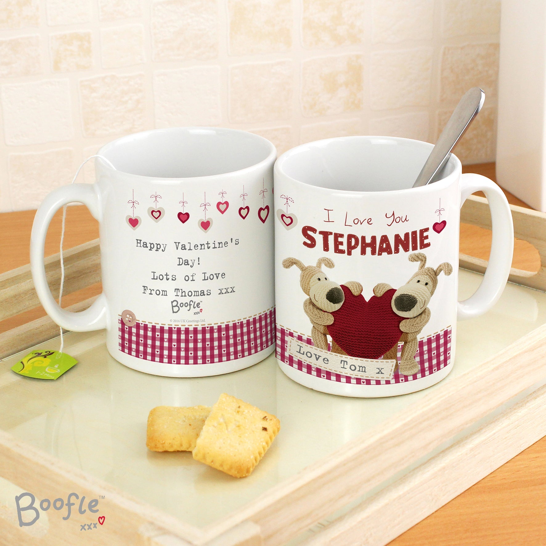 Mugs Personalised Boofle Shared Heart Mug