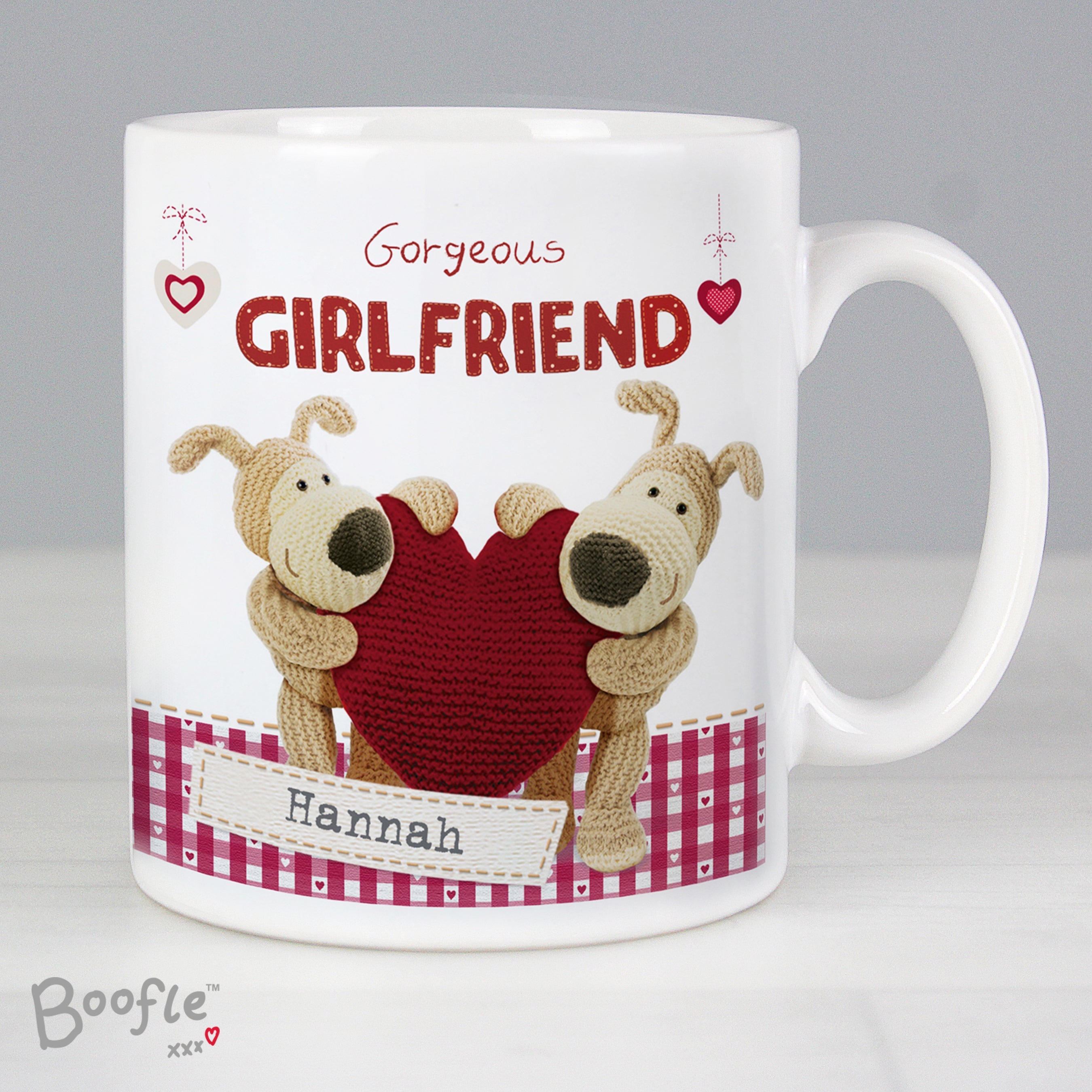 Mugs Personalised Boofle Shared Heart Mug