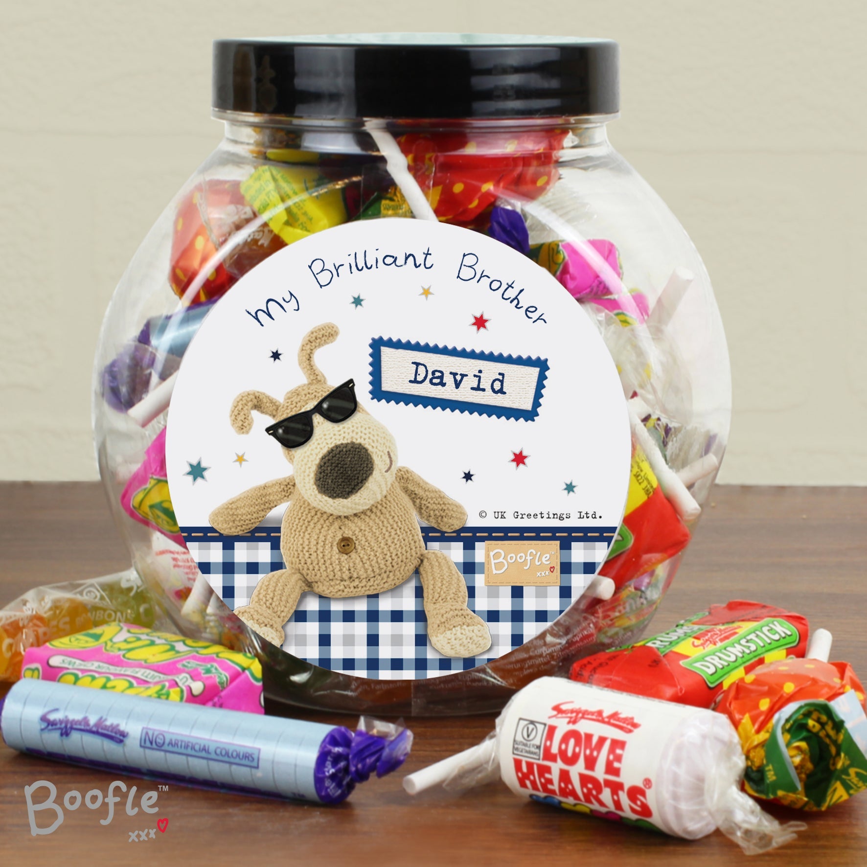 Confectionery Personalised Boofle Stars Sweet Jar