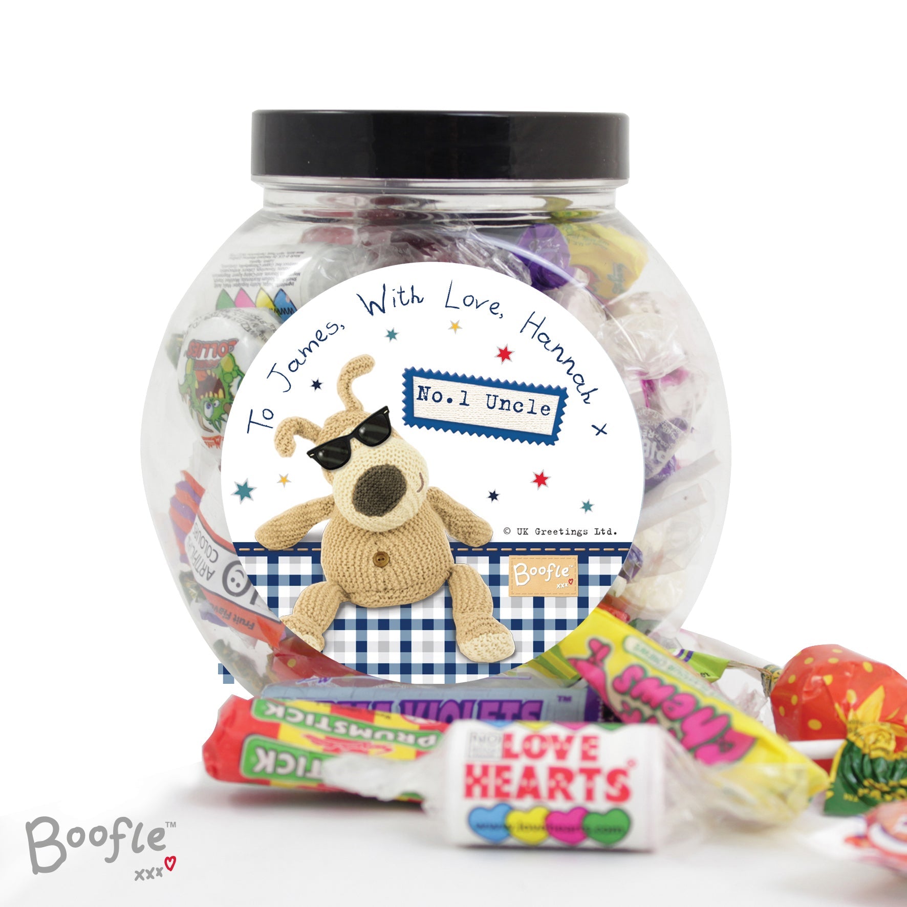 Confectionery Personalised Boofle Stars Sweet Jar