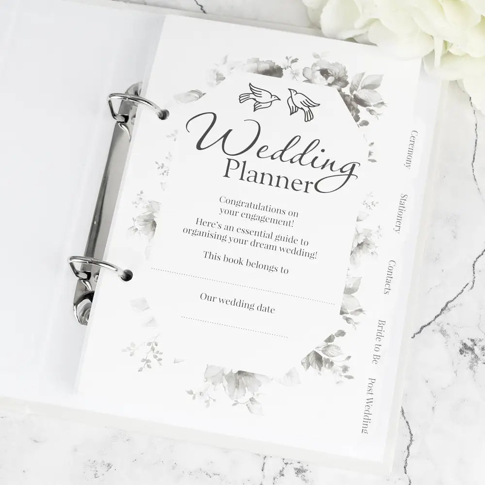 Stationery & Pens Personalised Botanical Border Wedding Planner