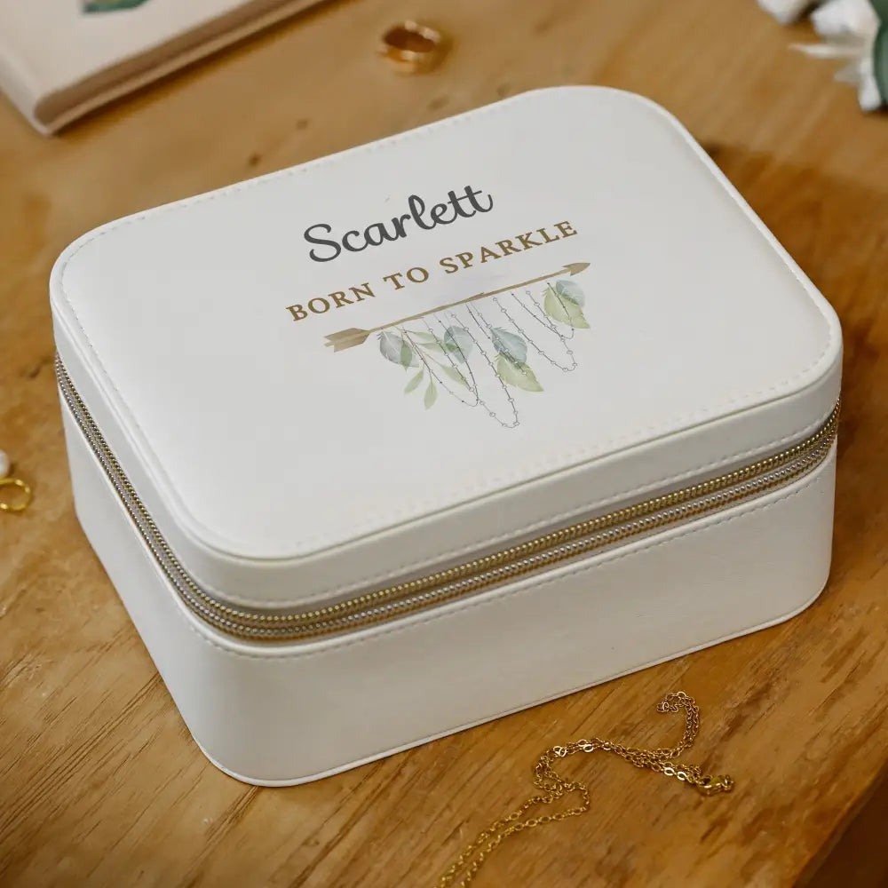 Trinket, Jewellery & Keepsake Boxes Personalised Botanical Travel Jewellery Box