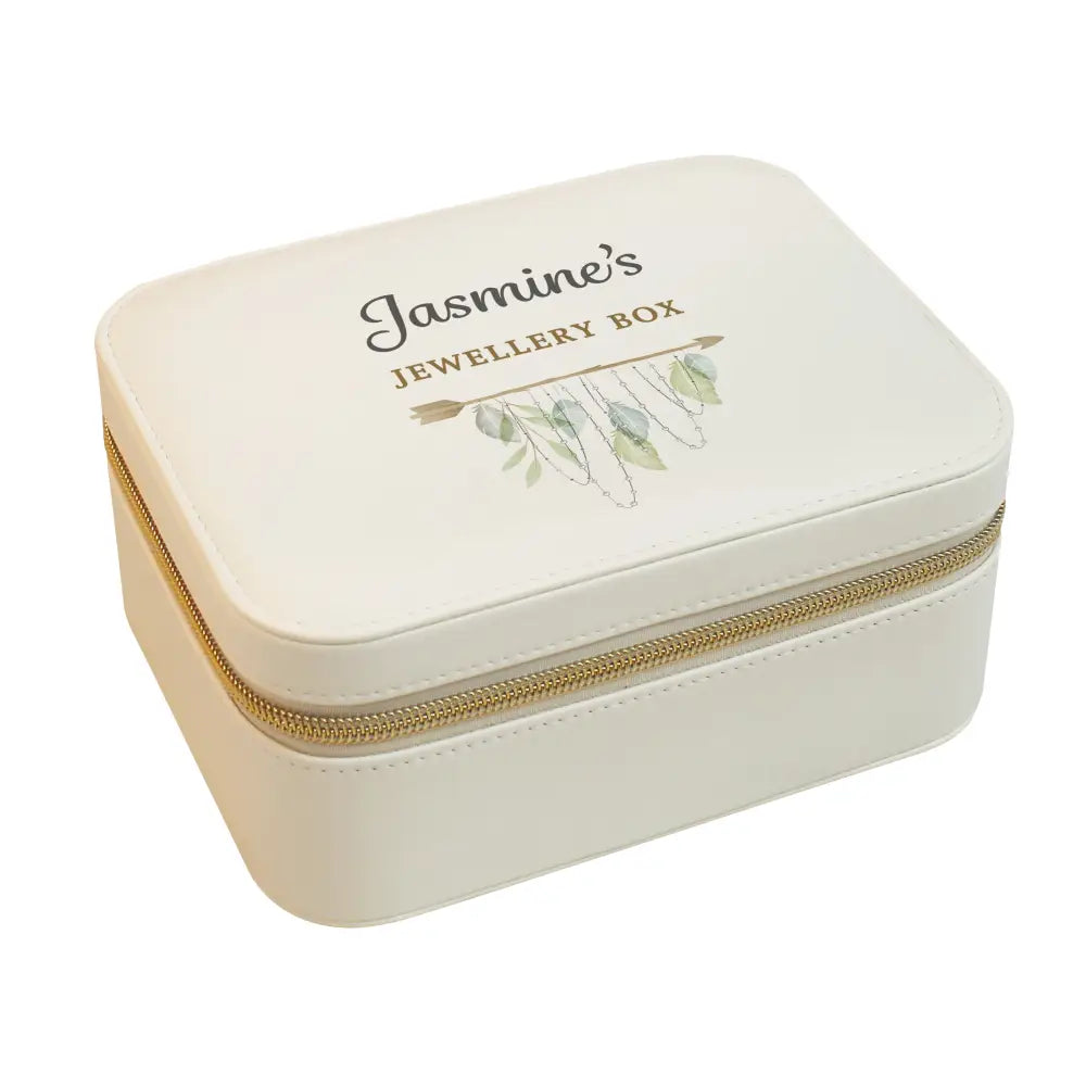Trinket, Jewellery & Keepsake Boxes Personalised Botanical Travel Jewellery Box