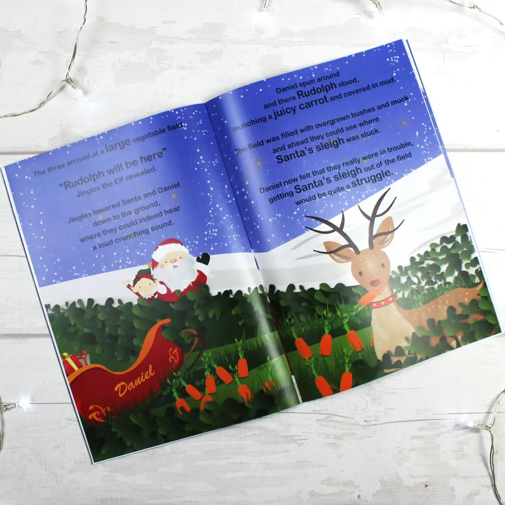 Books Personalised Boys ""It's Christmas"" Story Book, Featuring Santa and his Elf Jingles