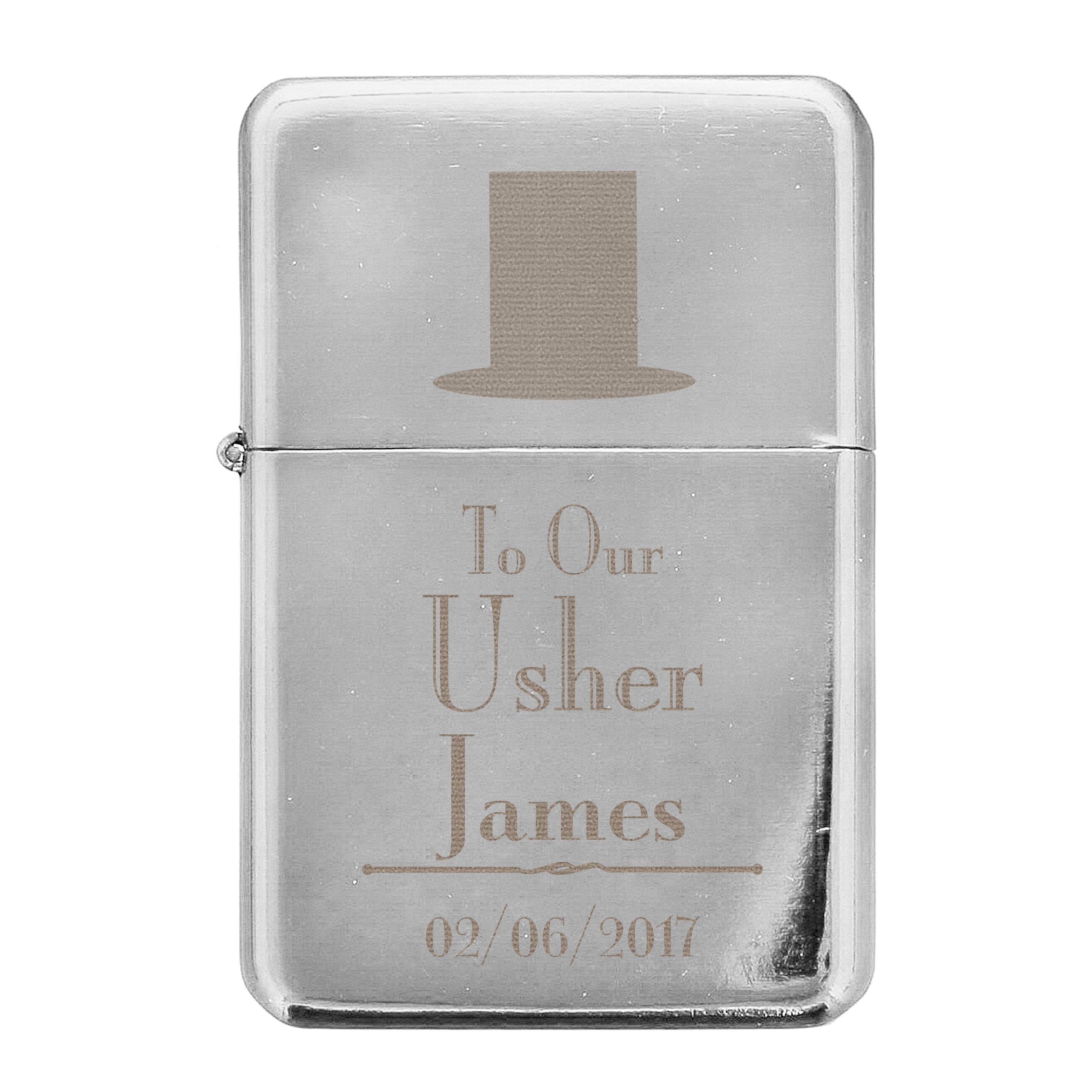 Keepsakes Personalised Decorative Wedding Usher Lighter