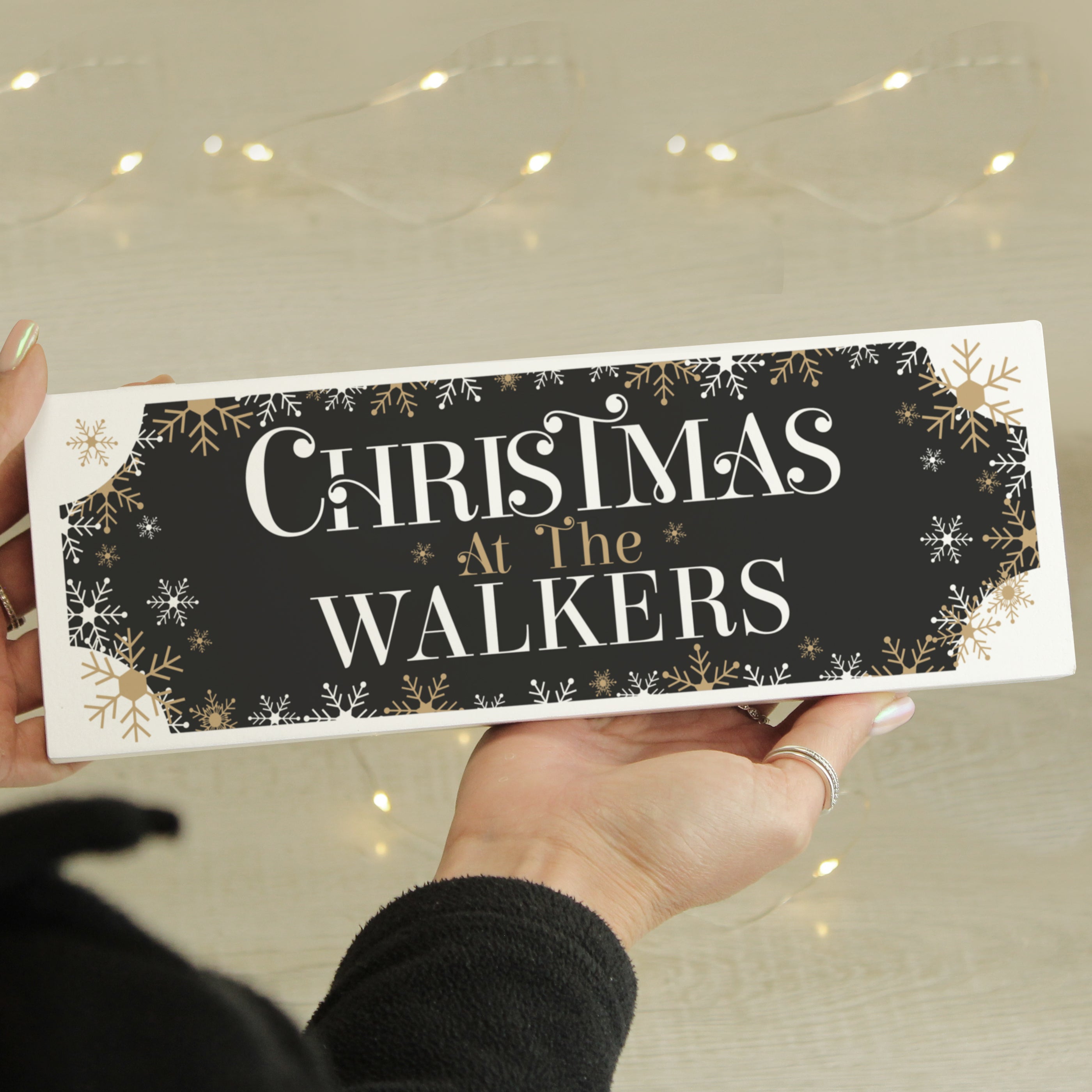 Christmas Decorations Personalised Family Christmas Wooden Mantel Decoration