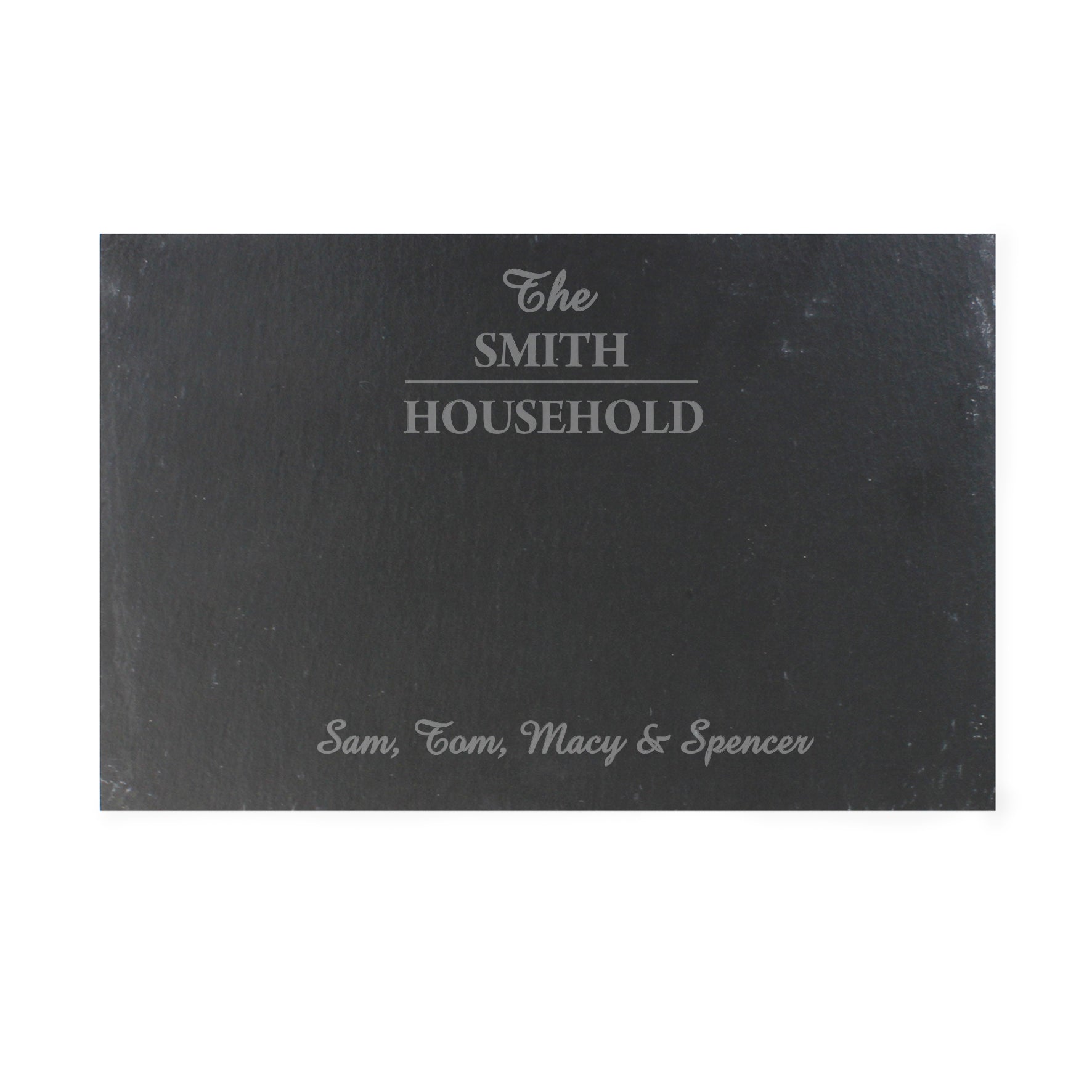 Kitchen, Baking & Dining Gifts Personalised Family Slate Placemat