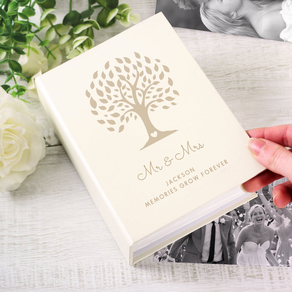 Photo Frames, Albums and Guestbooks Personalised Family Tree 6x4 Photo Album with Sleeves