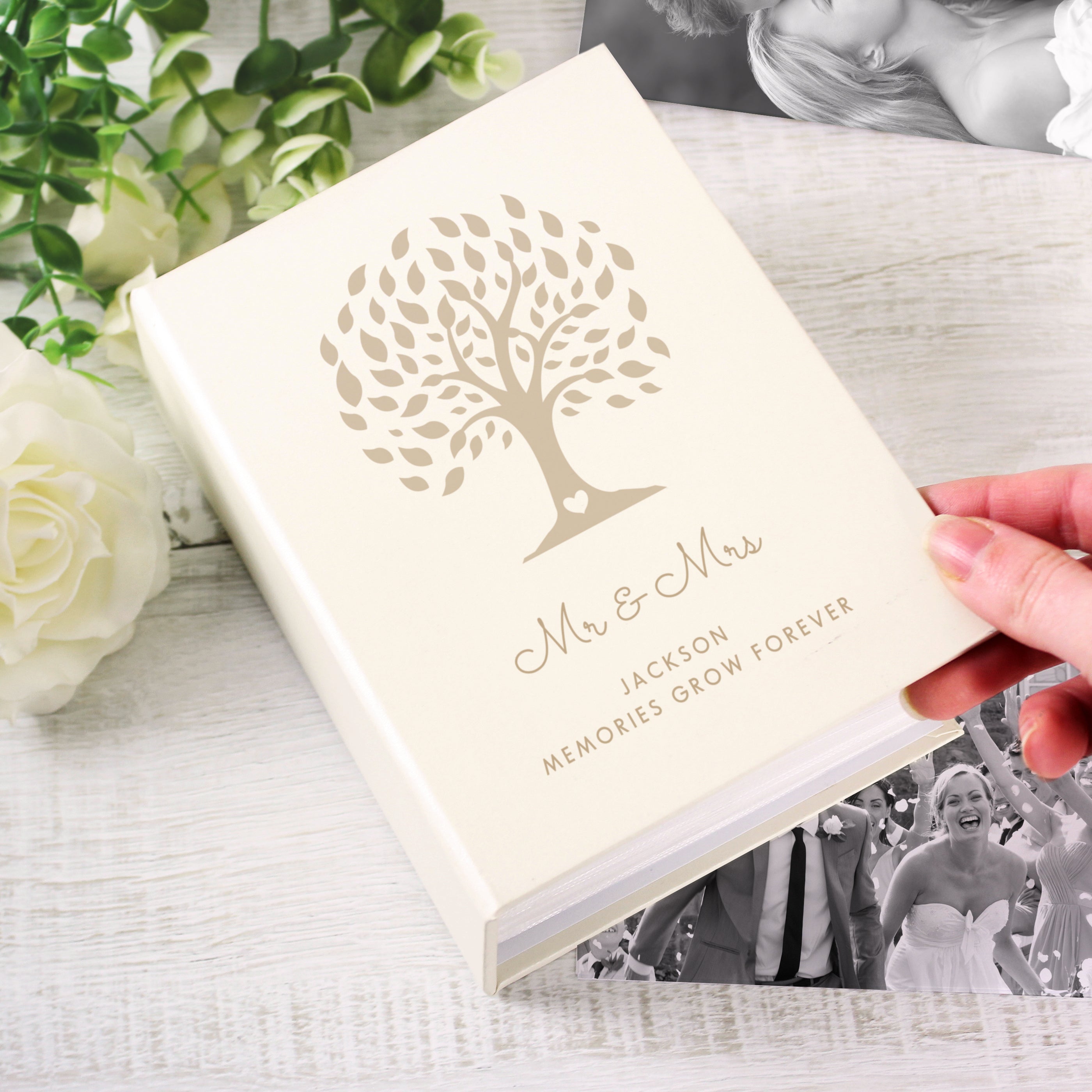 Photo Frames, Albums and Guestbooks Personalised Family Tree 6x4 Photo Album with Sleeves