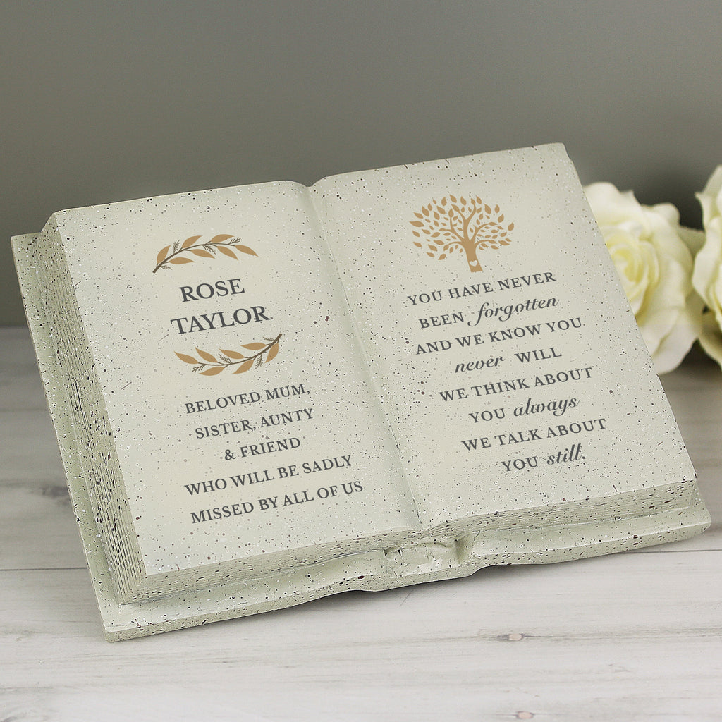 Ornaments Personalised Family Tree Memorial Resin Book