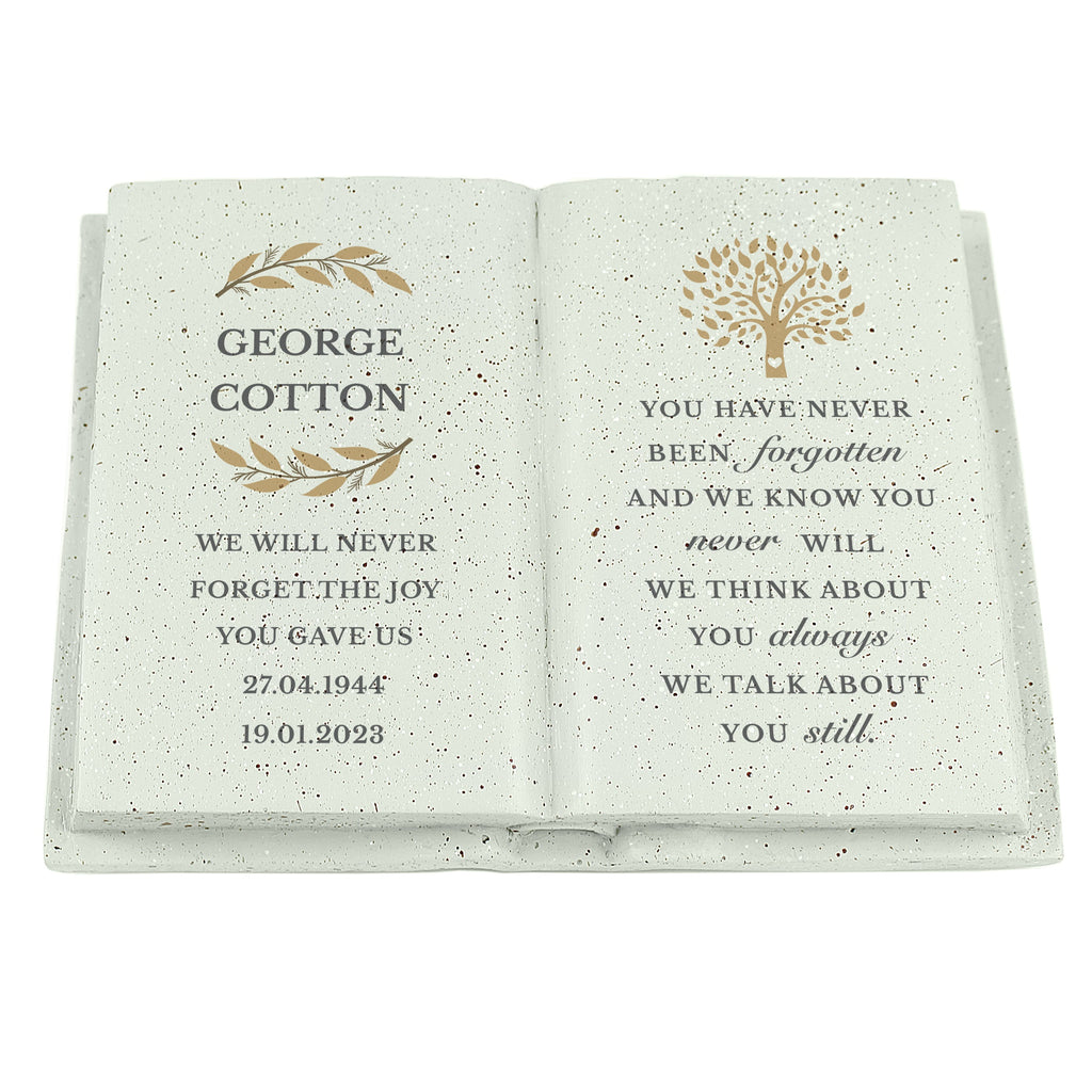 Ornaments Personalised Family Tree Memorial Resin Book