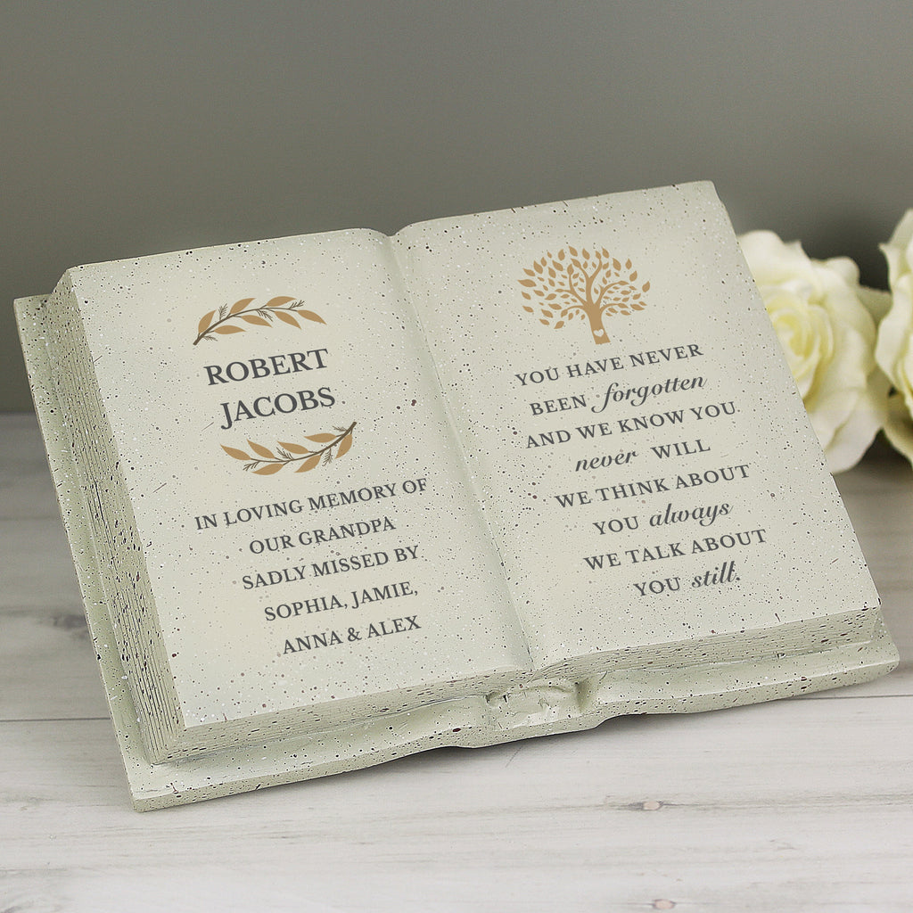 Ornaments Personalised Family Tree Memorial Resin Book