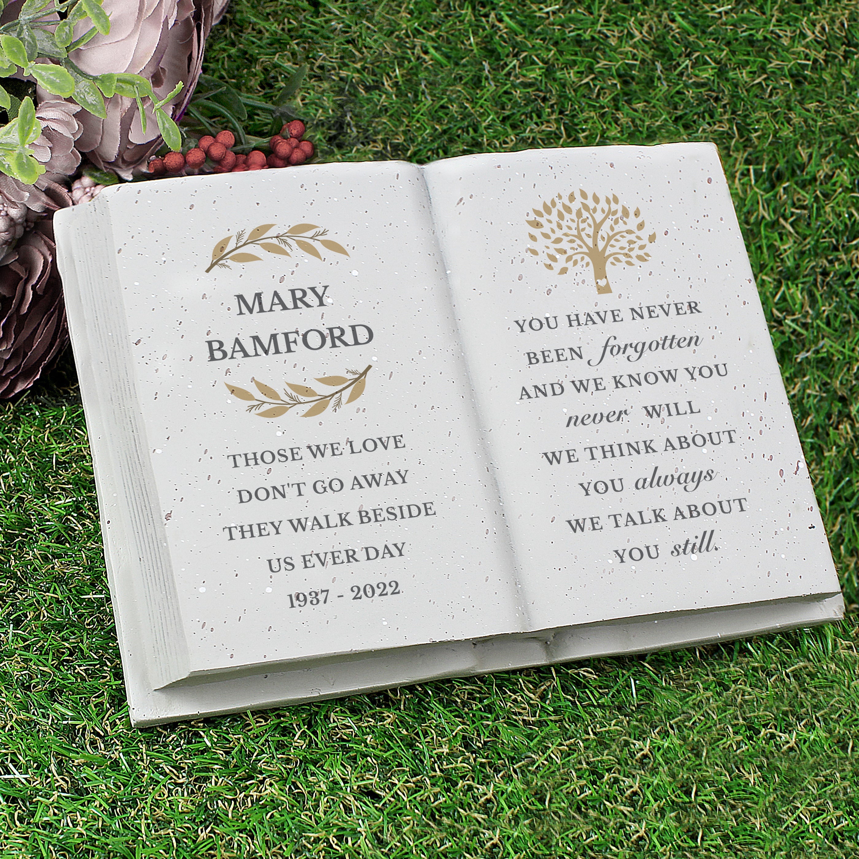Ornaments Personalised Family Tree Memorial Resin Book