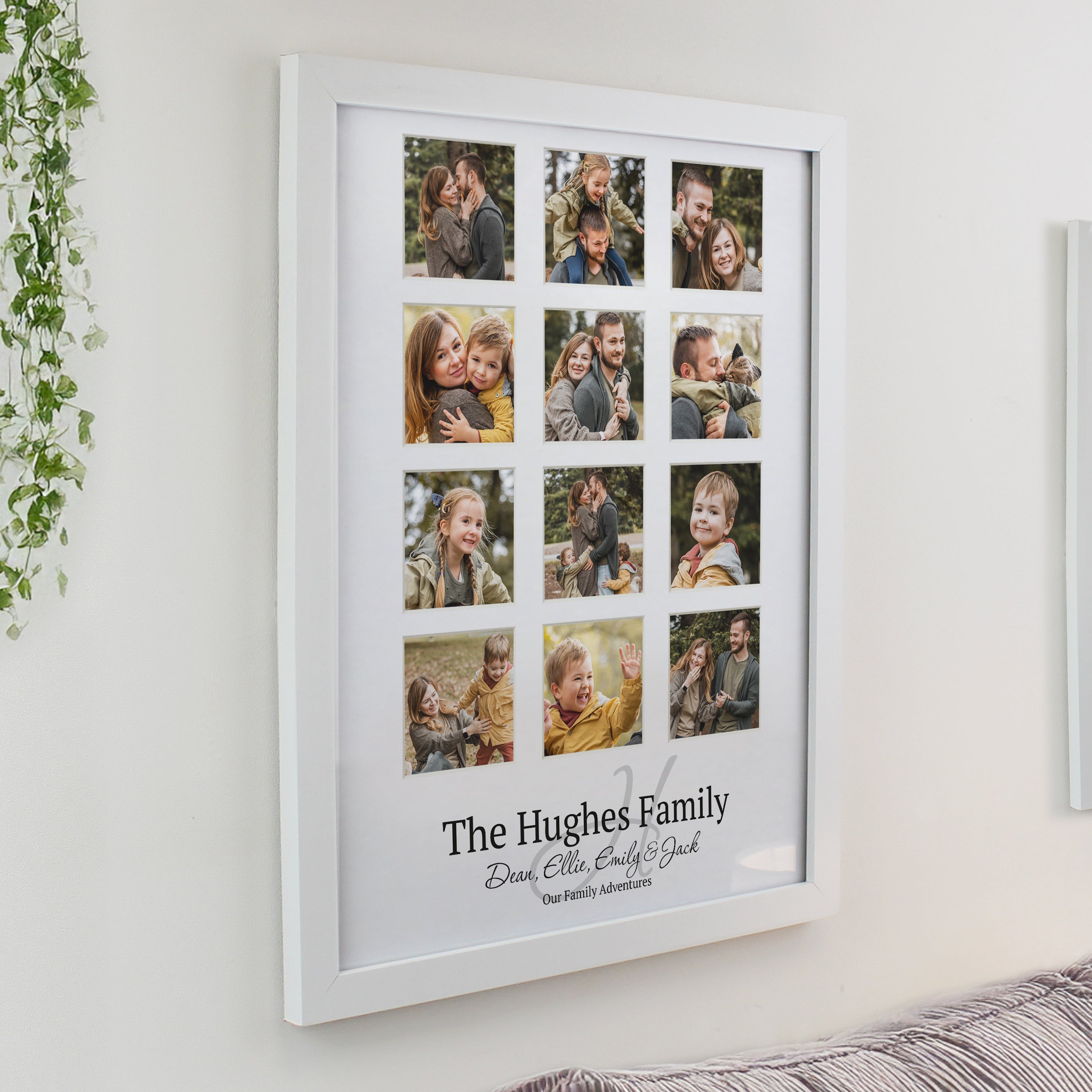 Poster Frames Personalised Family White Multi Photo Frame
