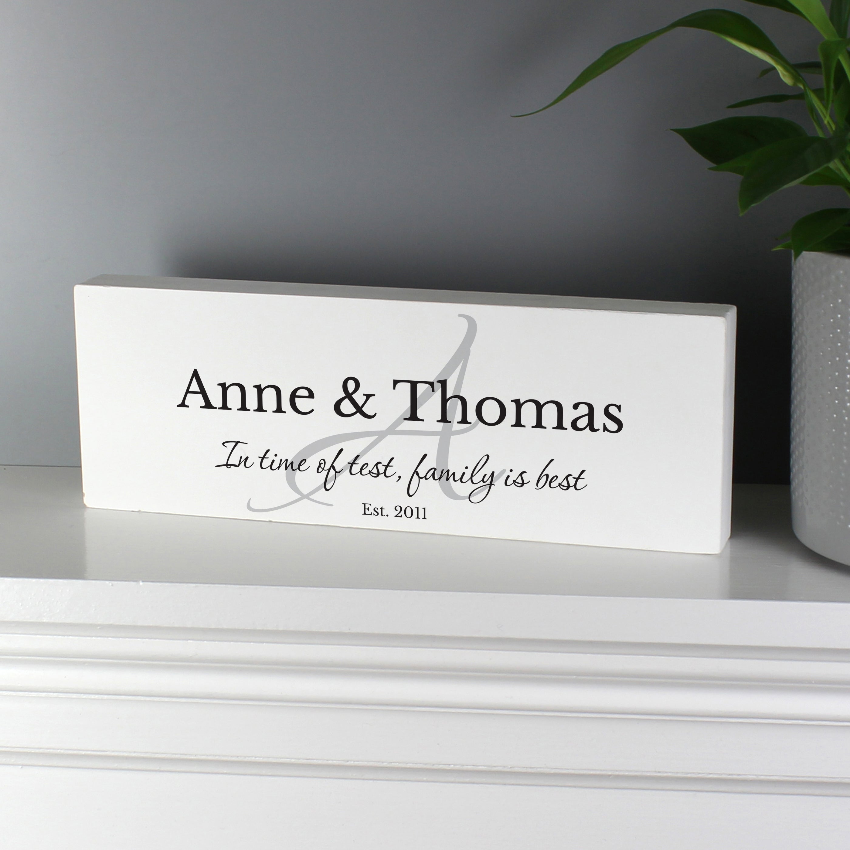 Hanging Decorations & Signs Personalised Family Wooden Mantel Decoration