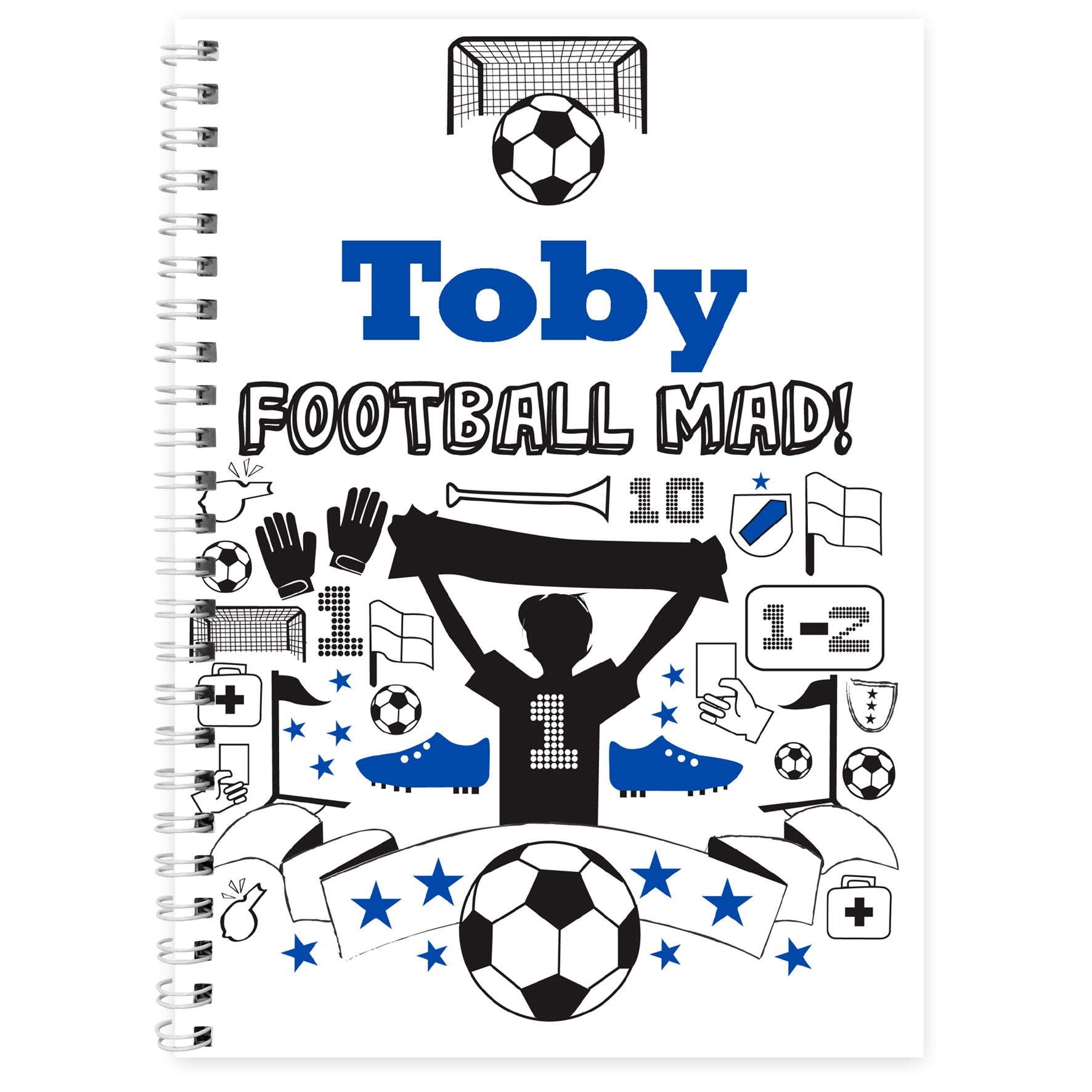 Stationery & Pens Personalised Football A5 Notebook