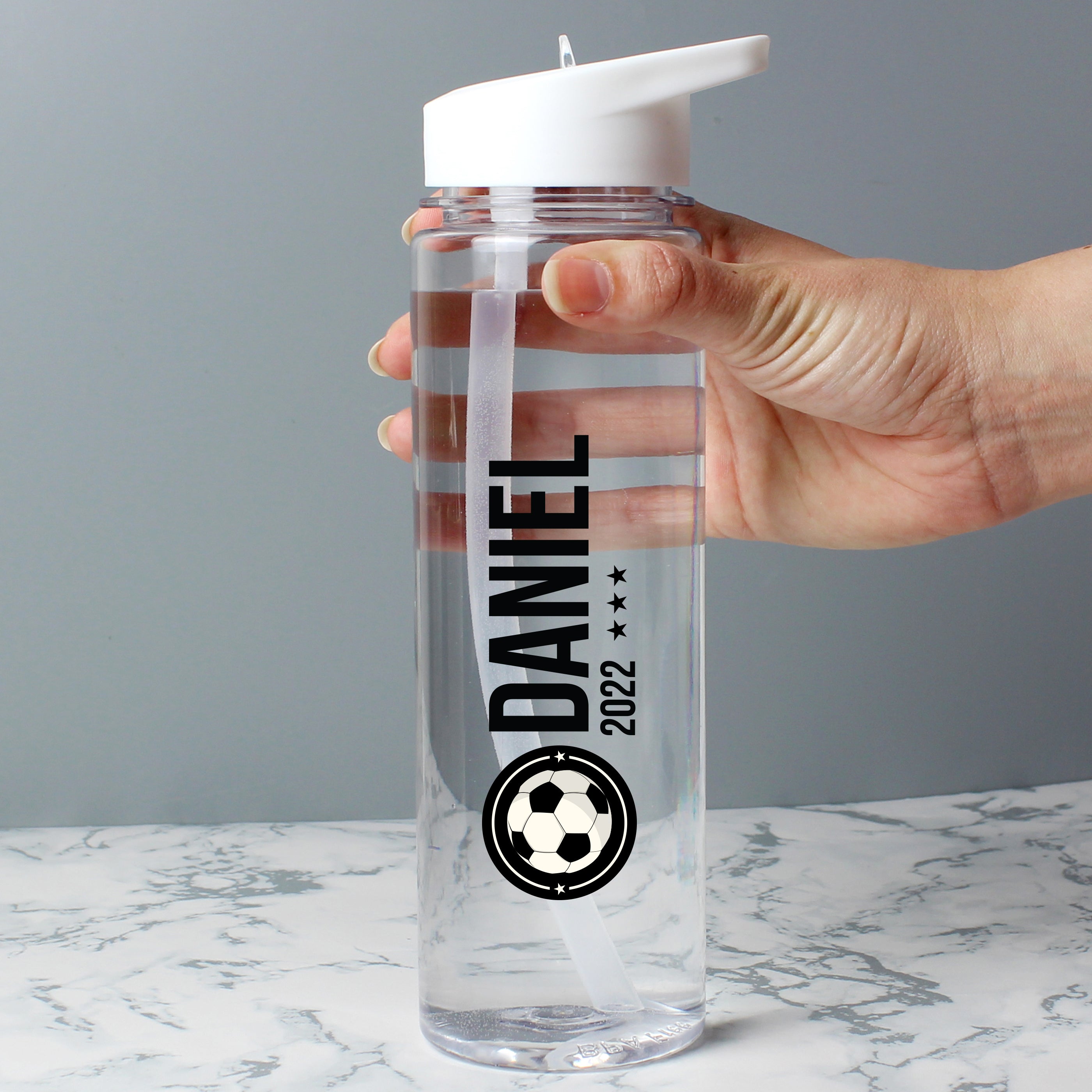 Drinks Bottles Personalised Football Badge Water Bottle