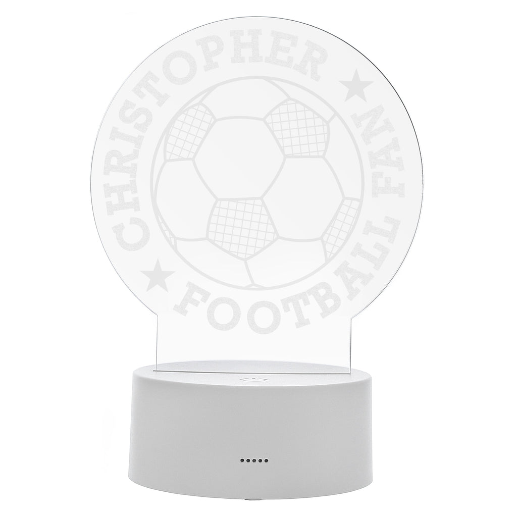 Candles & Reed Diffusers Personalised Football LED Colour Changing Desk Night Light