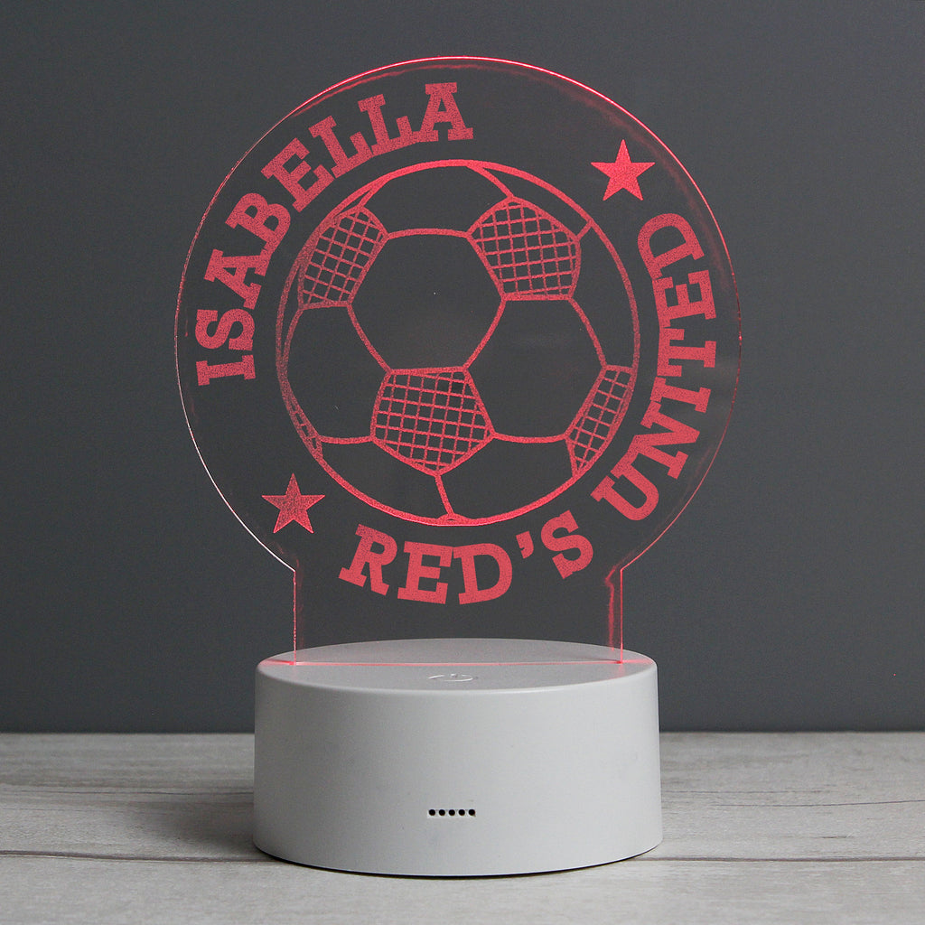 Candles & Reed Diffusers Personalised Football LED Colour Changing Desk Night Light